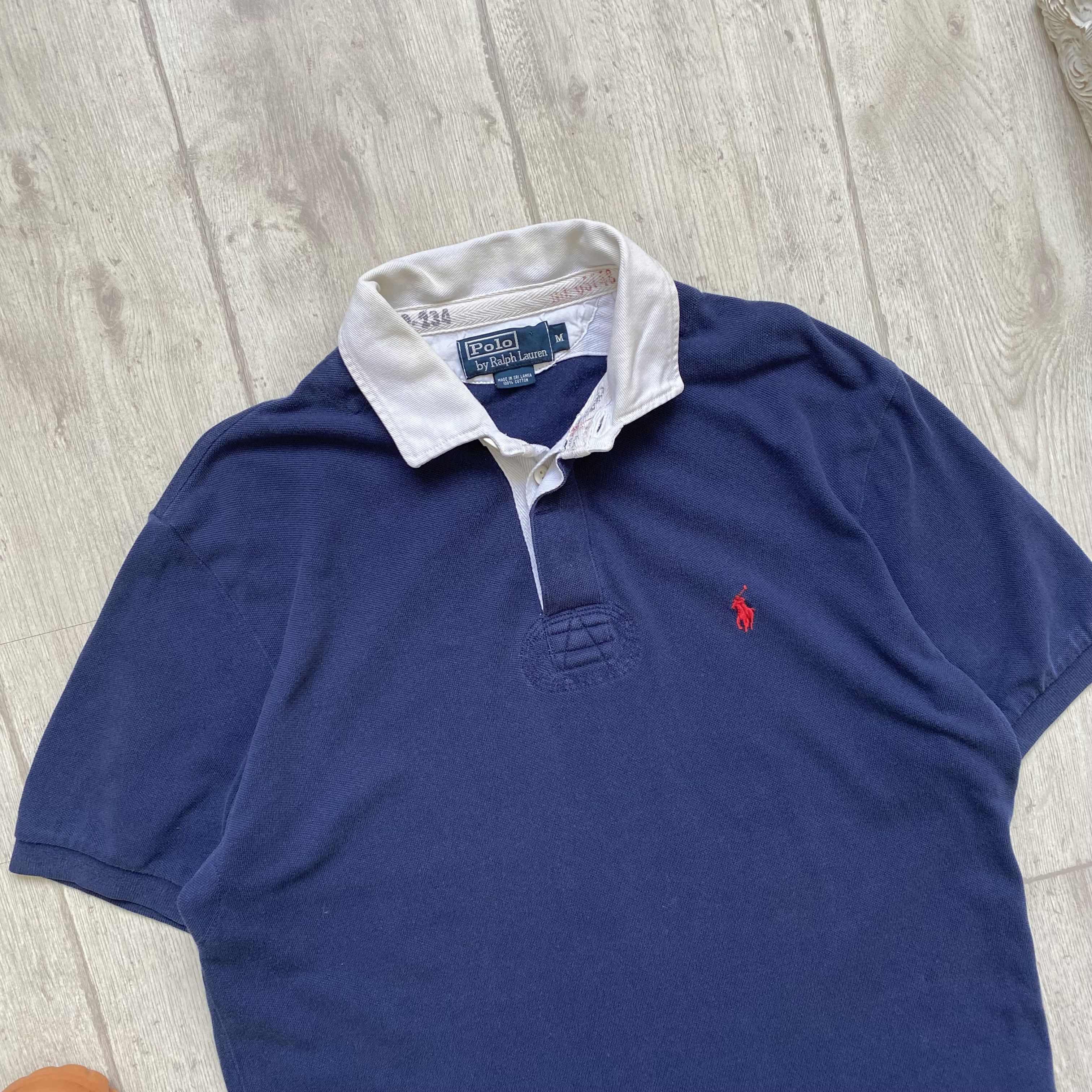 Polo Ralph Lauren Vintage 90s Polo Ralph Lauren Heavy polo tee Faded Size US M / EU 48-50 / 2 - 3 Thumbnail