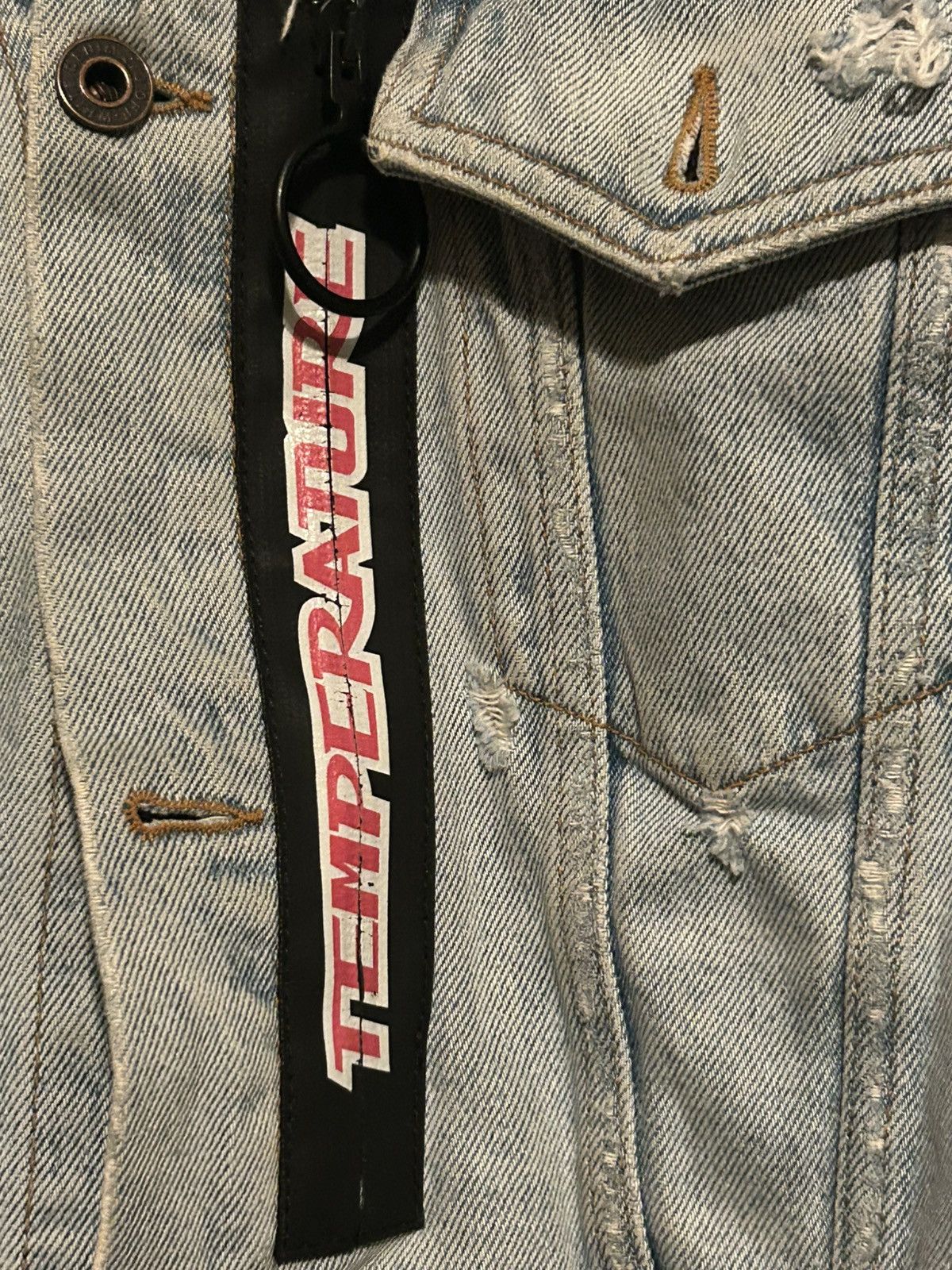 Off-White Off White Denim Distressed Light jean jacket Size S / US 4 / IT 40 - 8 Thumbnail