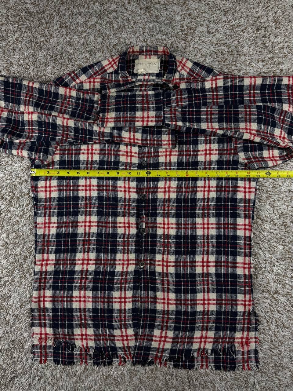 Greg Lauren Greg Lauren Flannel Plaid Shirt Long Sleeve Size US L / EU 52-54 / 3 - 8 Thumbnail
