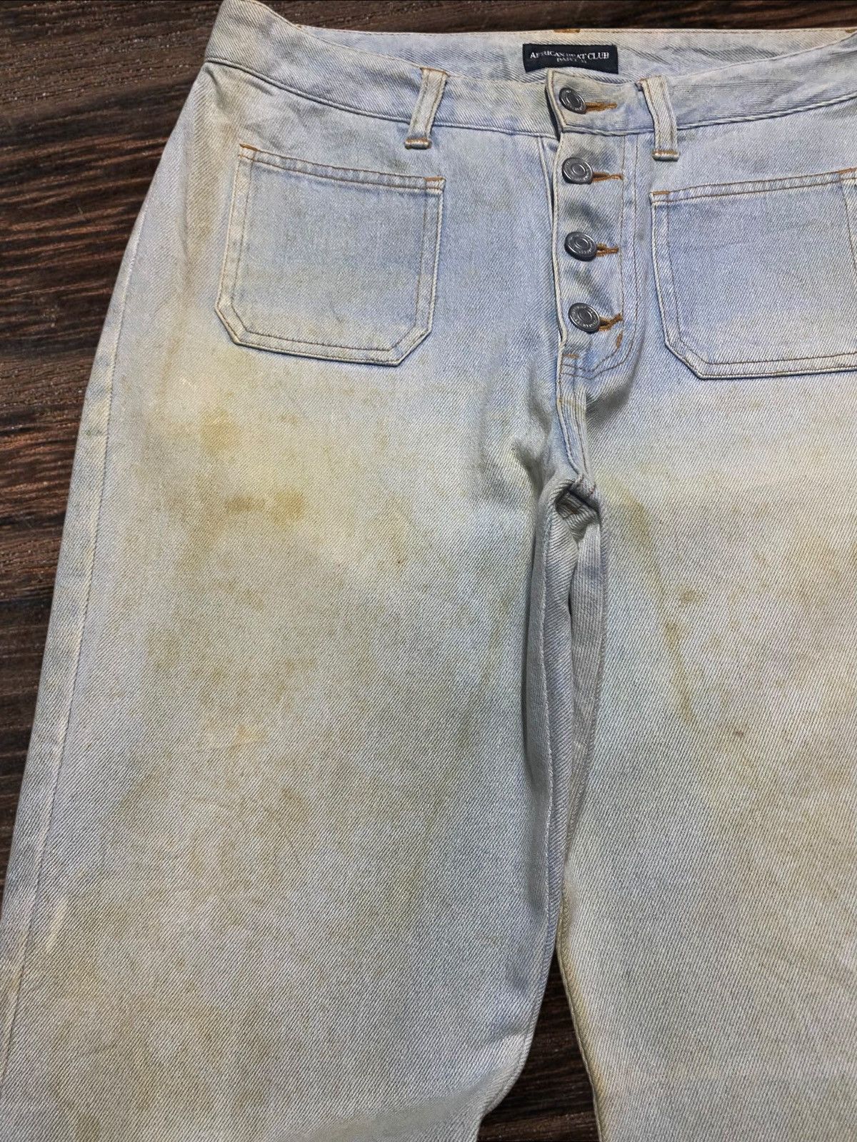 Japanese Brand Vtg Japanese Brand African Beat Club Rusty Flare Bush Pants Size US 29 - 7 Thumbnail