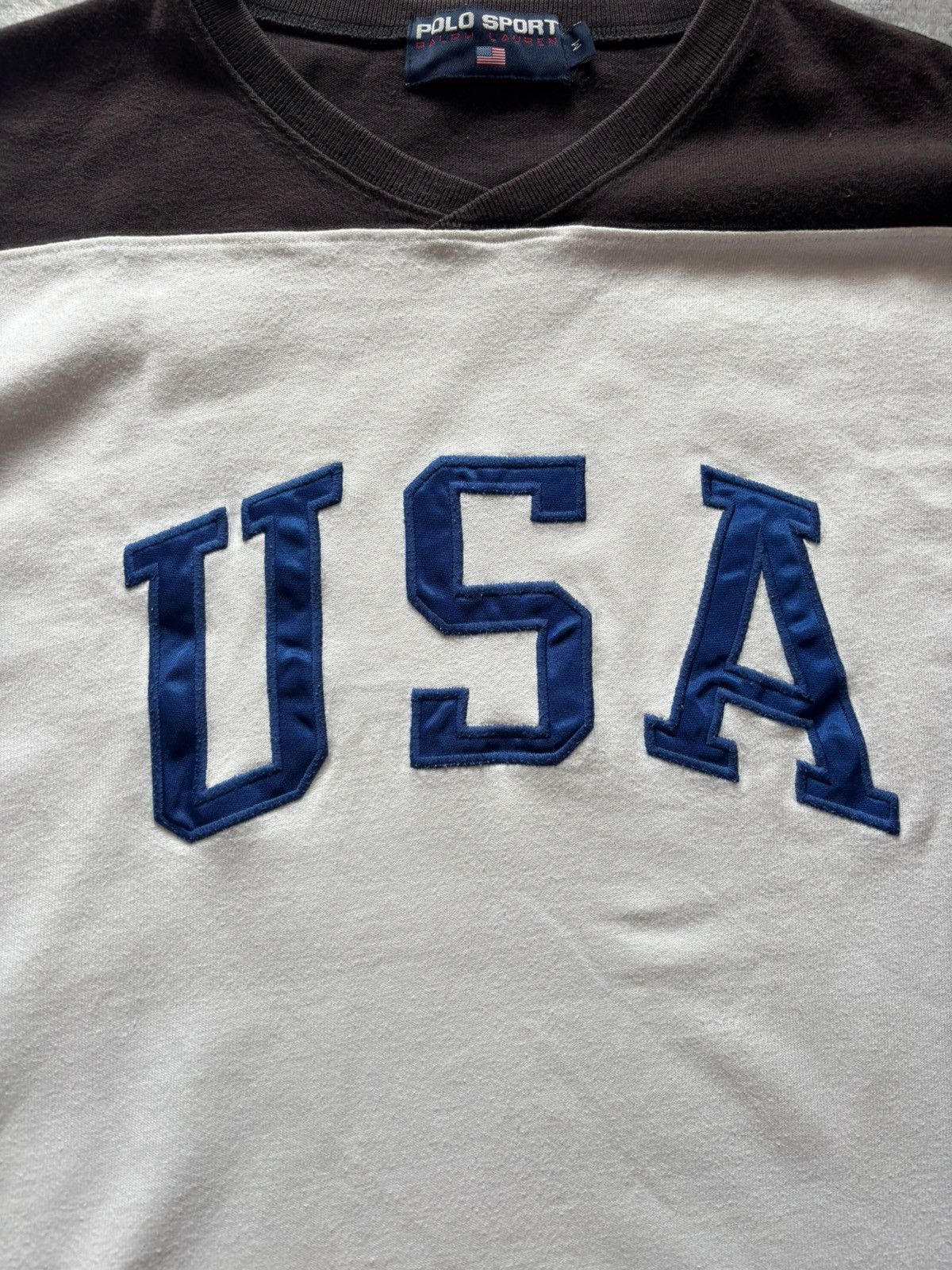 Polo Ralph Lauren Vintage 90s Polo Sport Ralph Lauren USA Spell Out Longsleeve Size US M / EU 48-50 / 2 - 2 Thumbnail