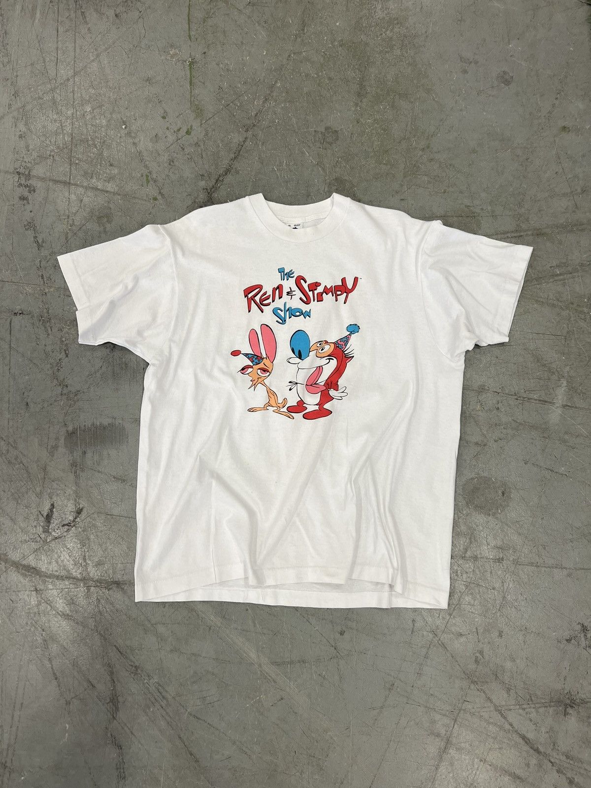 Nickelodeon 1991 Ren & Stimpy Show Nickelodeon Promo Tee Size US XL / EU 56 / 4 - 1 Thumbnail