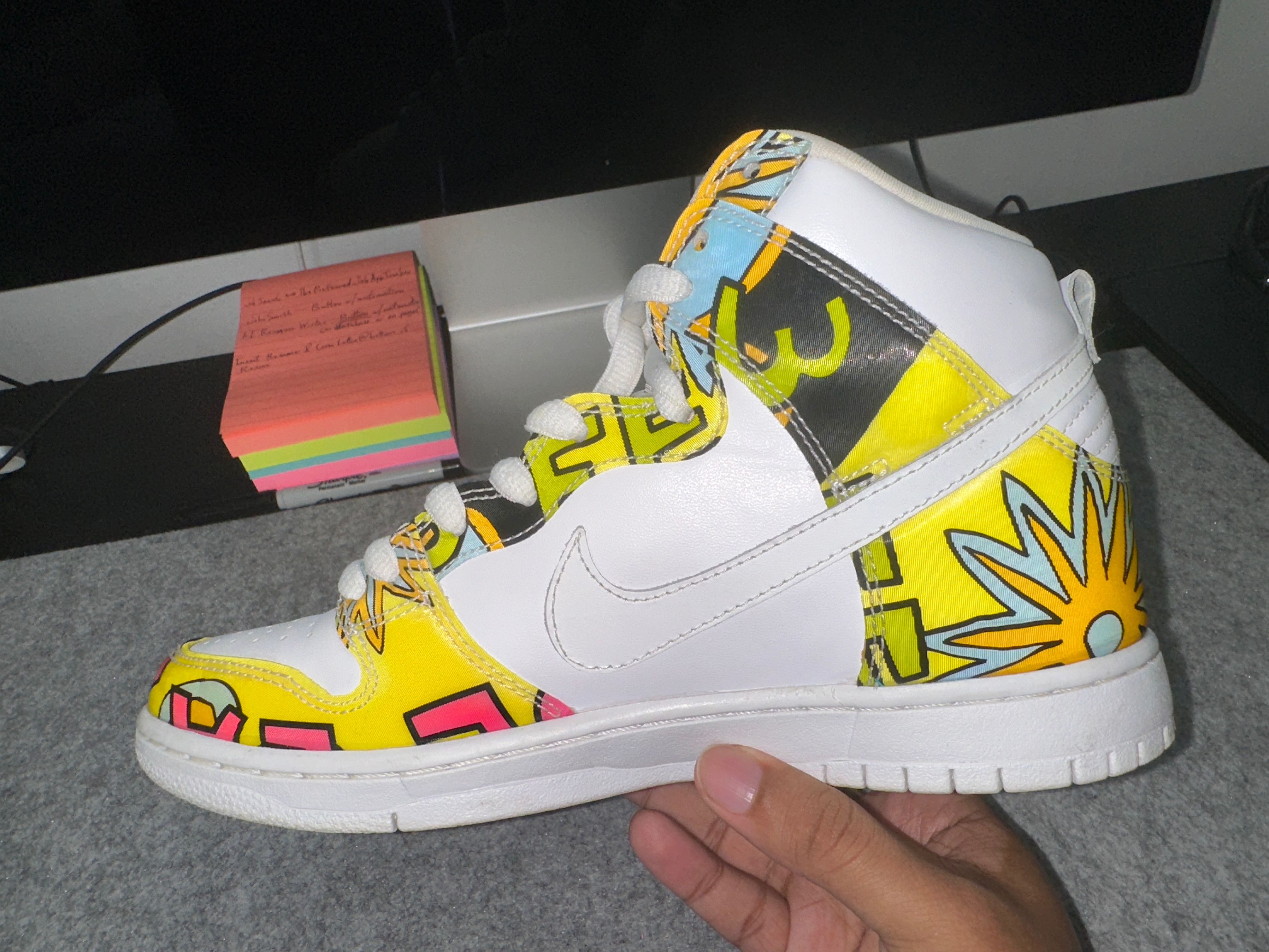 Nike Nike Dunk High PREMIUM SB QS 'DE LA SOUL' 2015 Size US 7 / EU 40 - 3 Thumbnail