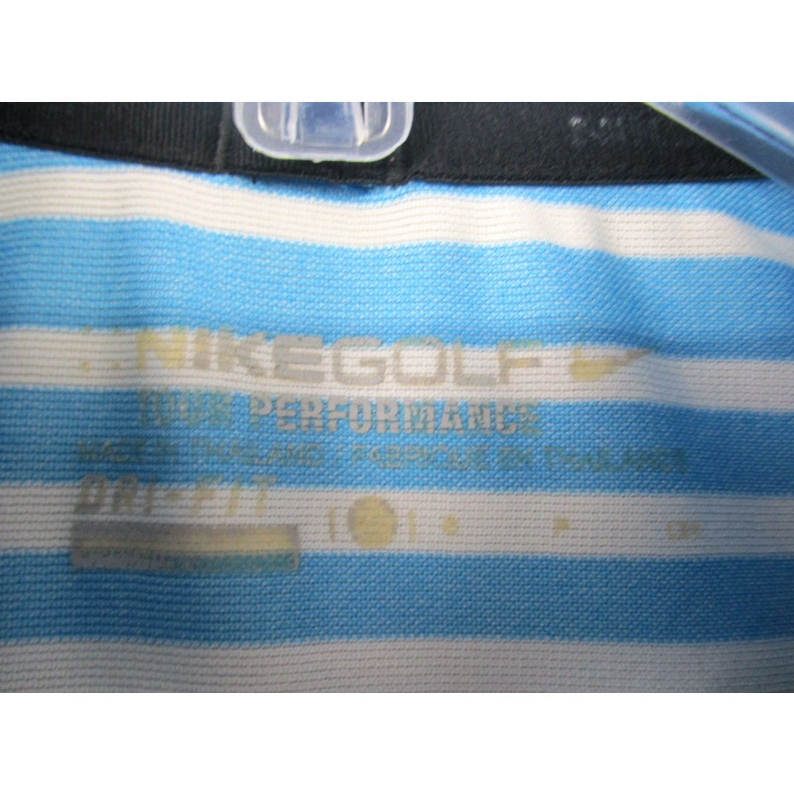 Nike Nike Golf Polo Shirt Small Men’s Standard Fit Dri-Fit Sky Blue Logo Striped Nike Dri-Fit Polo Shirt Polo Size US S / EU 44-46 / 1 - 5 Thumbnail