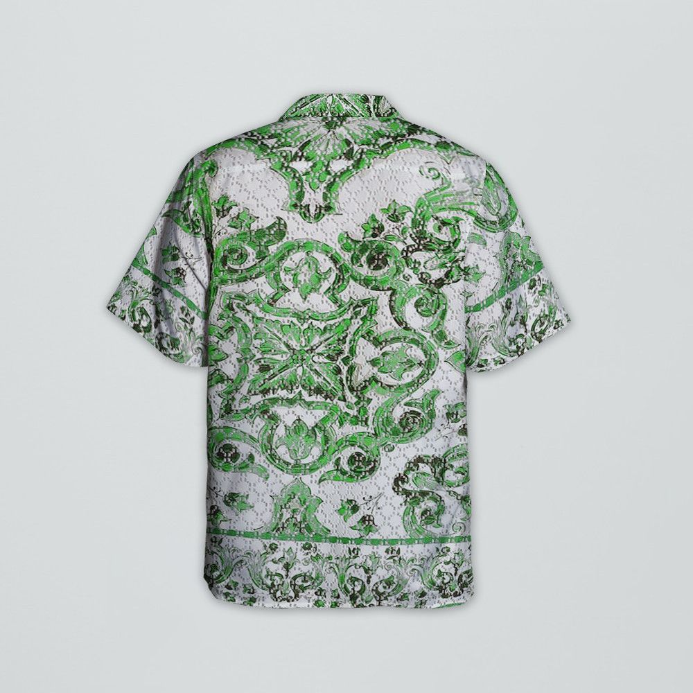 Designer Majolica-Print Hawaiian Shirt Size US M / EU 48-50 / 2 - 4 Thumbnail