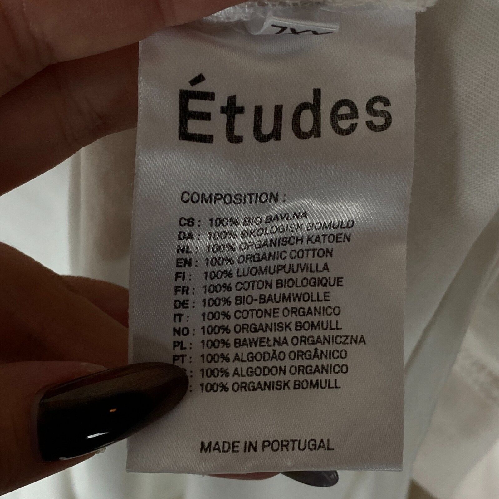 Etudes Etudes Tee Men's Size XXL White Cotton Short Sleeve ` Size US XXL / EU 58 / 5 - 9 Thumbnail