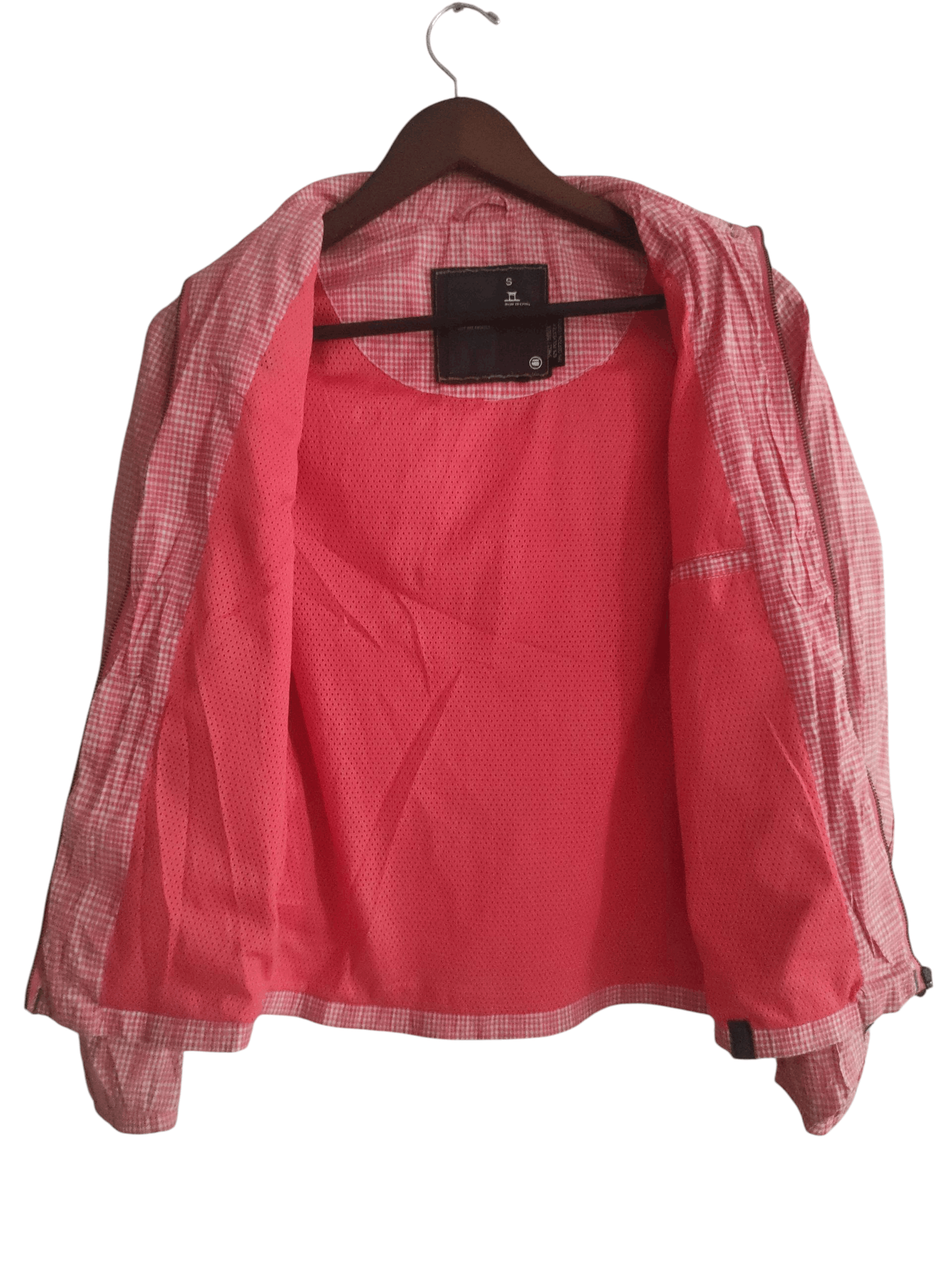 G-Star G-Star RAW Denim Women's Red Check Stripe Summer Jacket Size S / US 4 / IT 40 - 3 Thumbnail