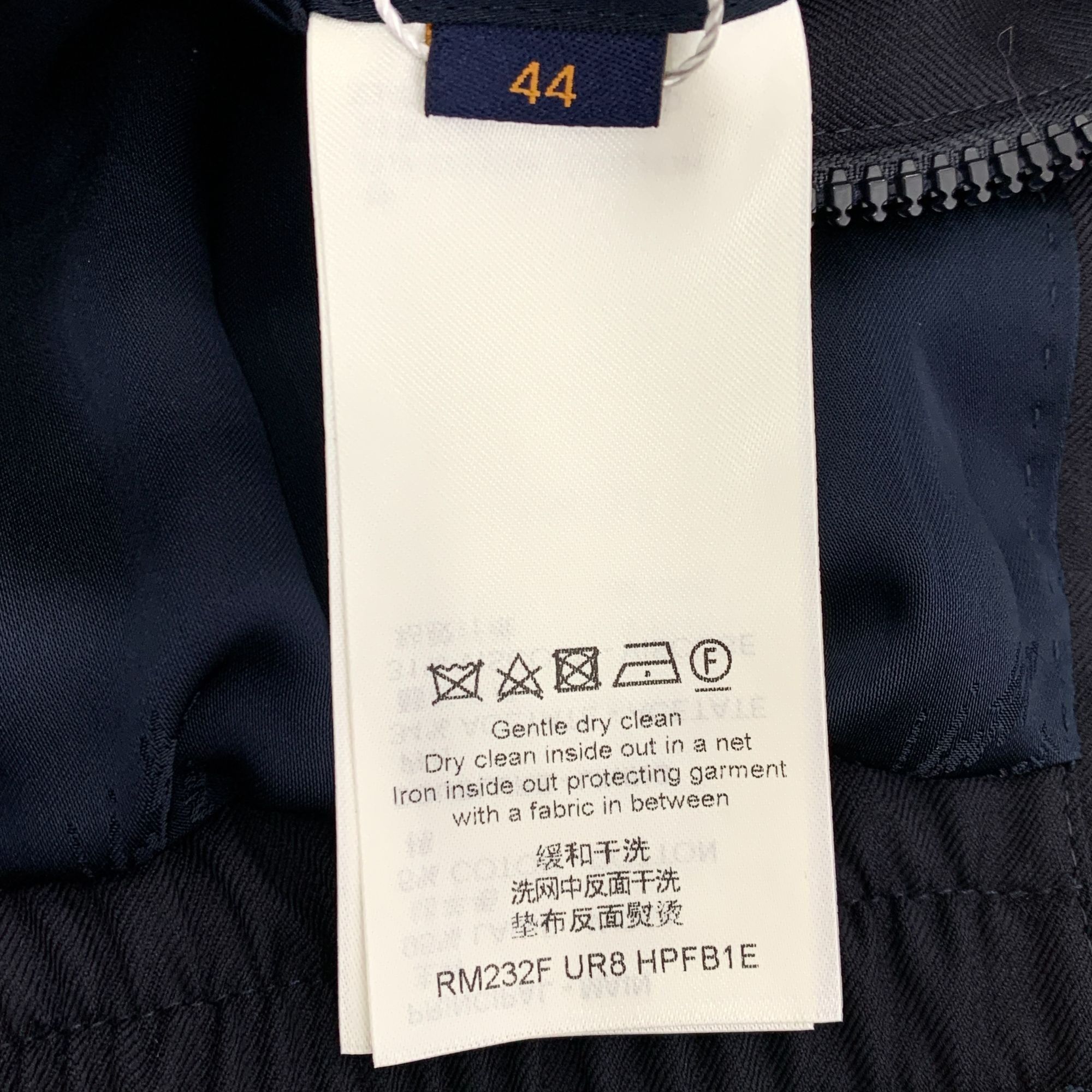 Louis Vuitton Louis Vuitton Dark Blue Logo Jacquard Wool-Cotton Jacket XS Size US XS / EU 42 / 0 - 4 Thumbnail
