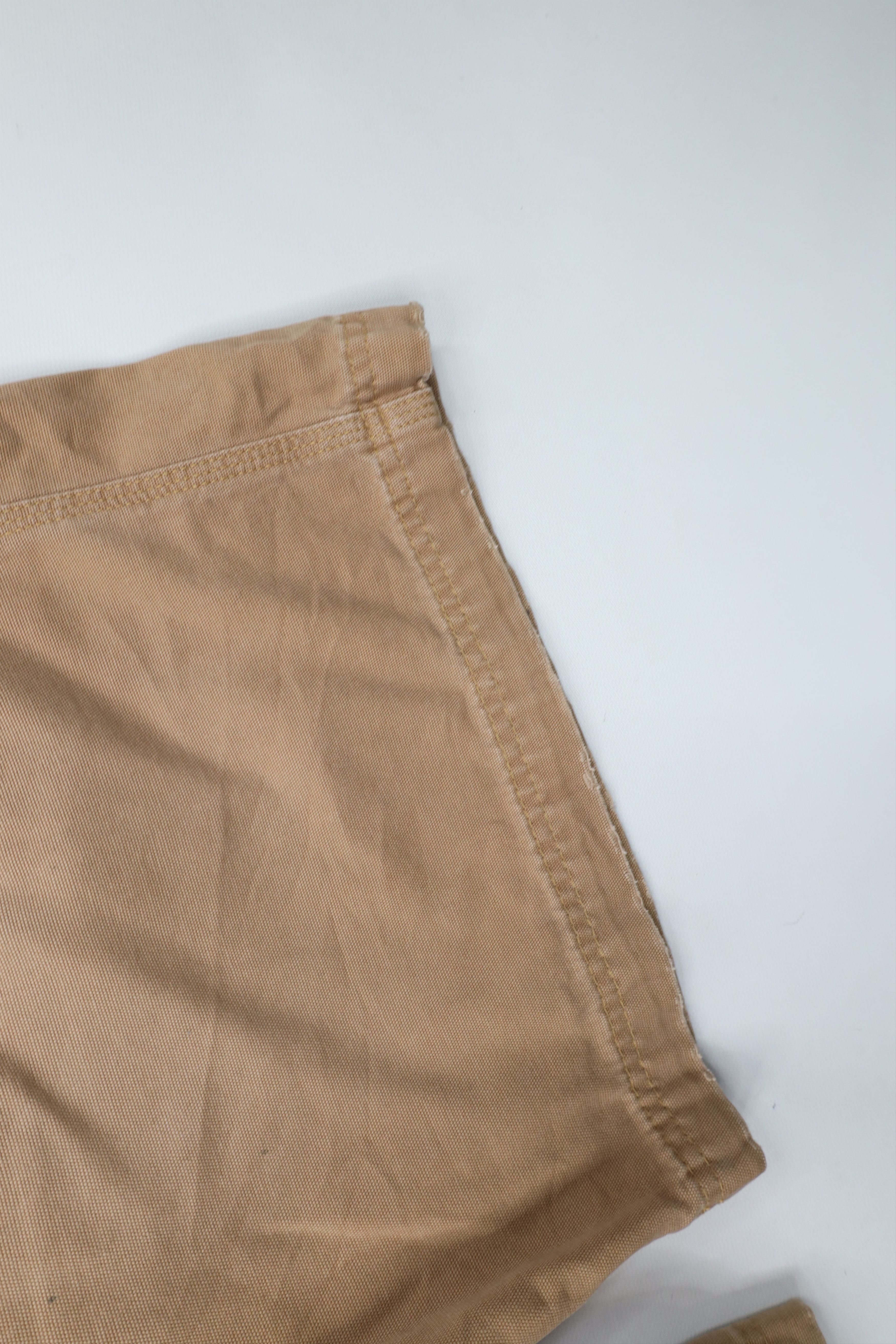 Gap × Vintage Vintage 90s Y2K Gap Carpenter Canvas Shorts Brown Cotton Size US 34 / EU 50 - 7 Thumbnail