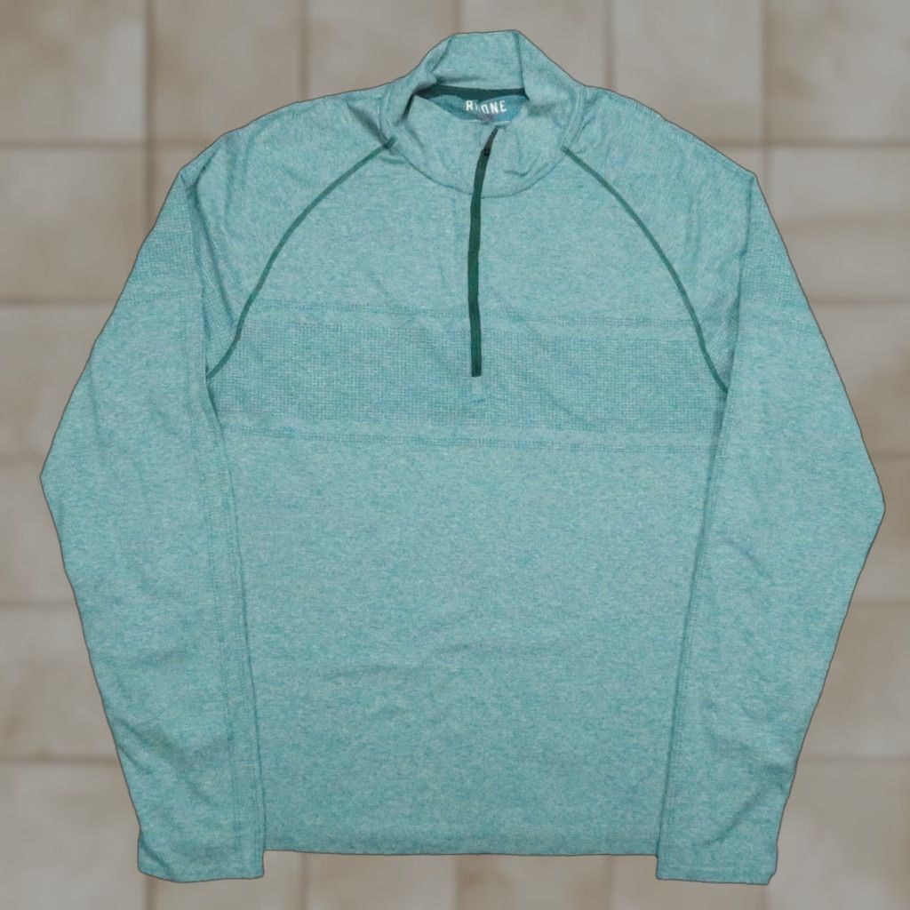 Rhone Rhone Pullover Mens Medium Blue Performance Quarter Zip Long Sleeve Stretch Shirt Size US M / EU 48-50 / 2 - 1 Thumbnail
