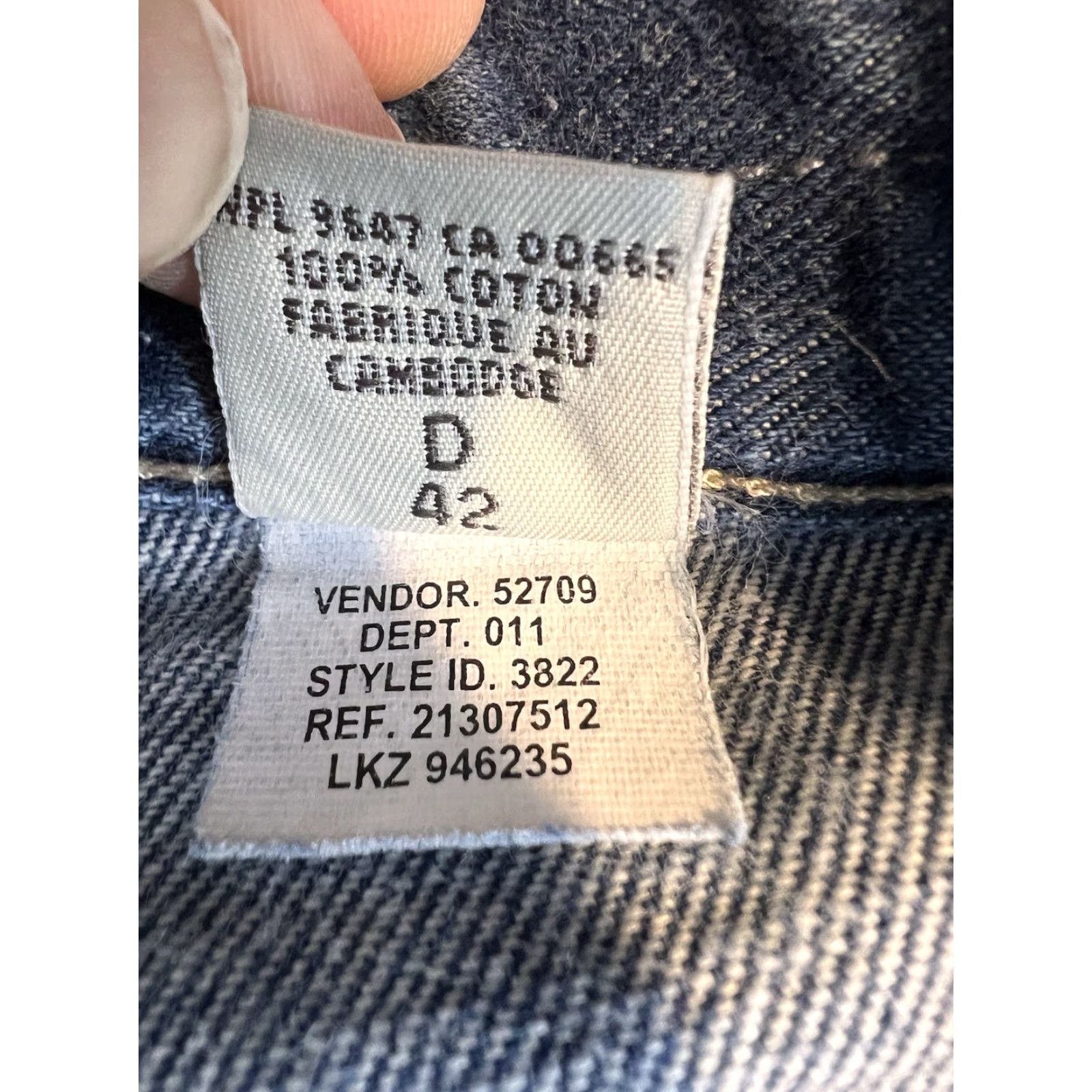 Eddie Bauer VINTAGE Eddie Bauer Jeans Womens 12 (32x30.5) Blue Straight 90s Y2K Womens Jeans Size 34" / US 12 / IT 48 - 5 Thumbnail
