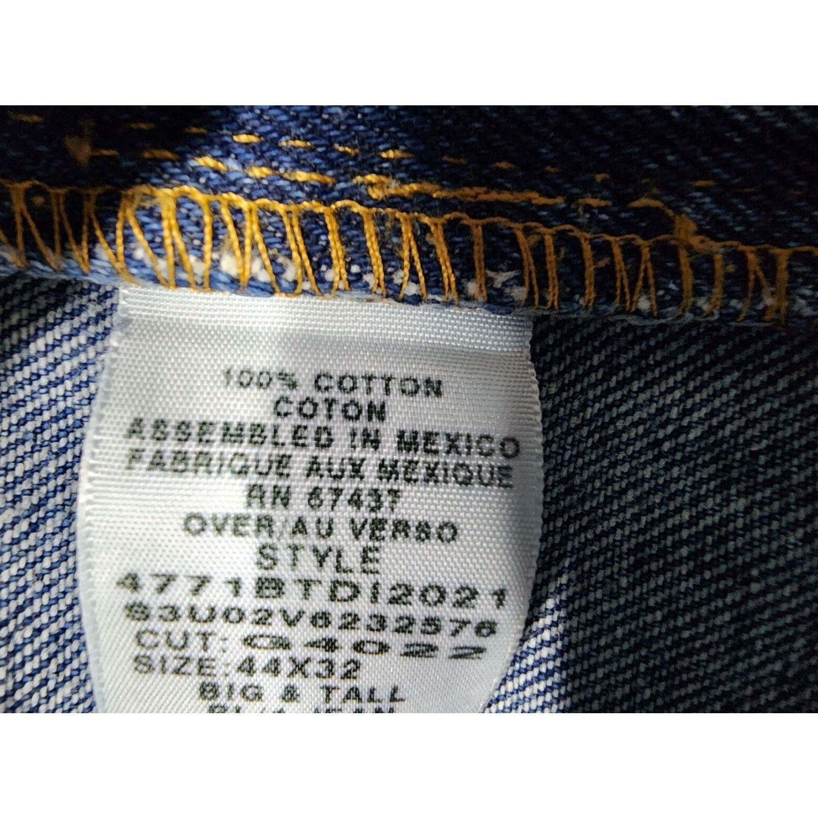 Polo Ralph Lauren VINTAGE Polo Ralph Lauren Mens Jeans 44x29 Denim Distressed Slim Fit Cotton 1990s USA Size US XXL / EU 58 / 5 - 2 Thumbnail