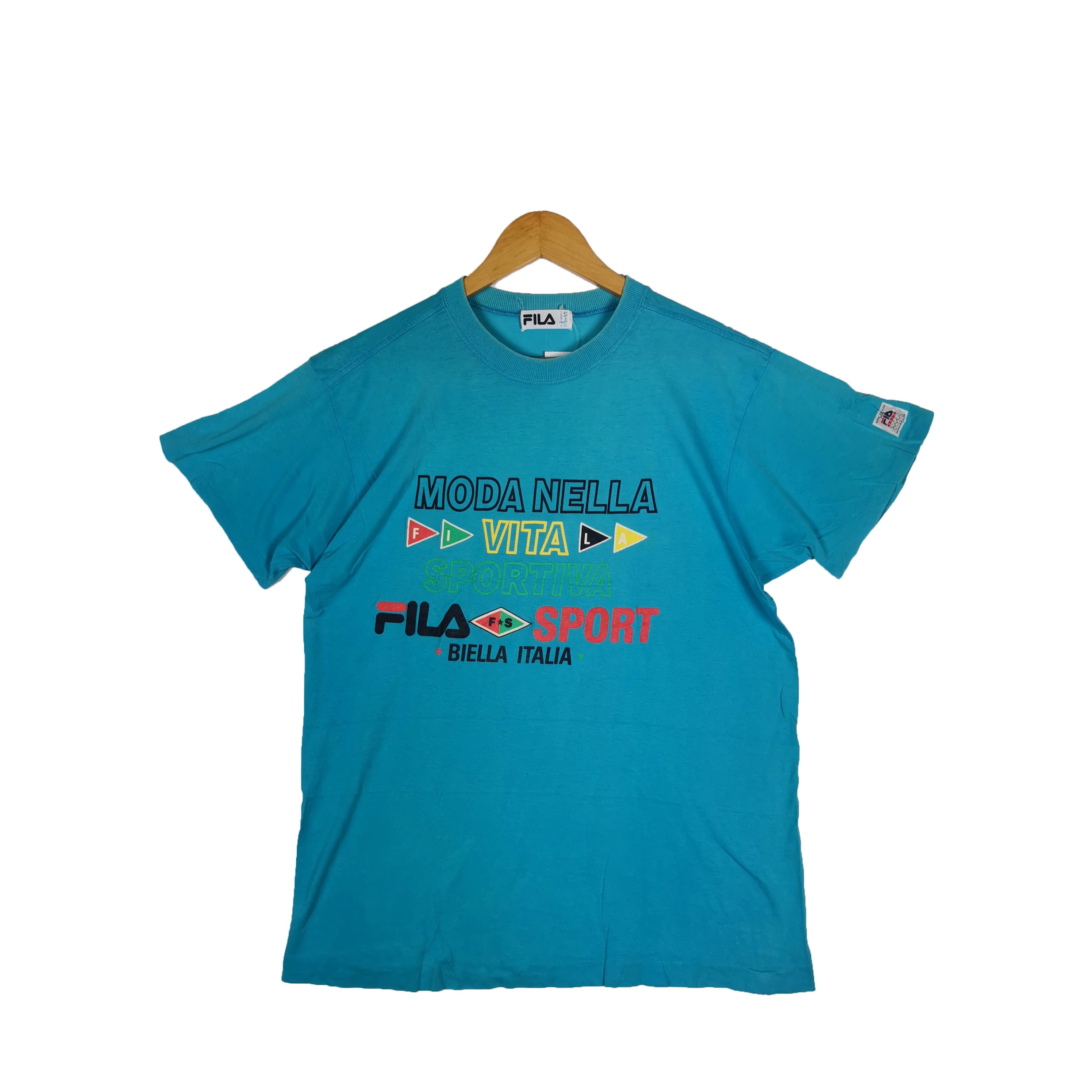 Fila Vintage 90s Fila T-Shirt Sport Crewneck Tee Size US S / EU 44-46 / 1 - 1 Thumbnail