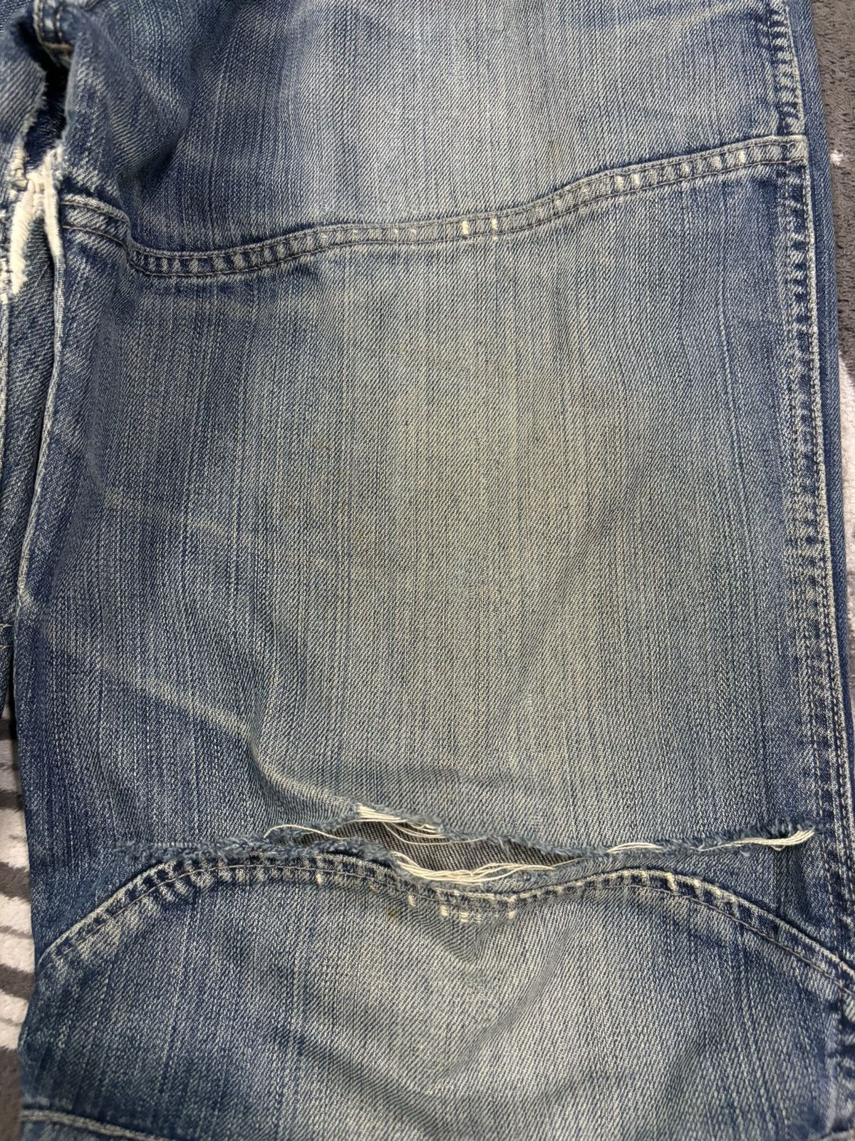 G-Star Vintage G-Star Raw Double Knee Style Mud Wash Baggy Jeans Size US 34 / EU 50 - 11 Thumbnail