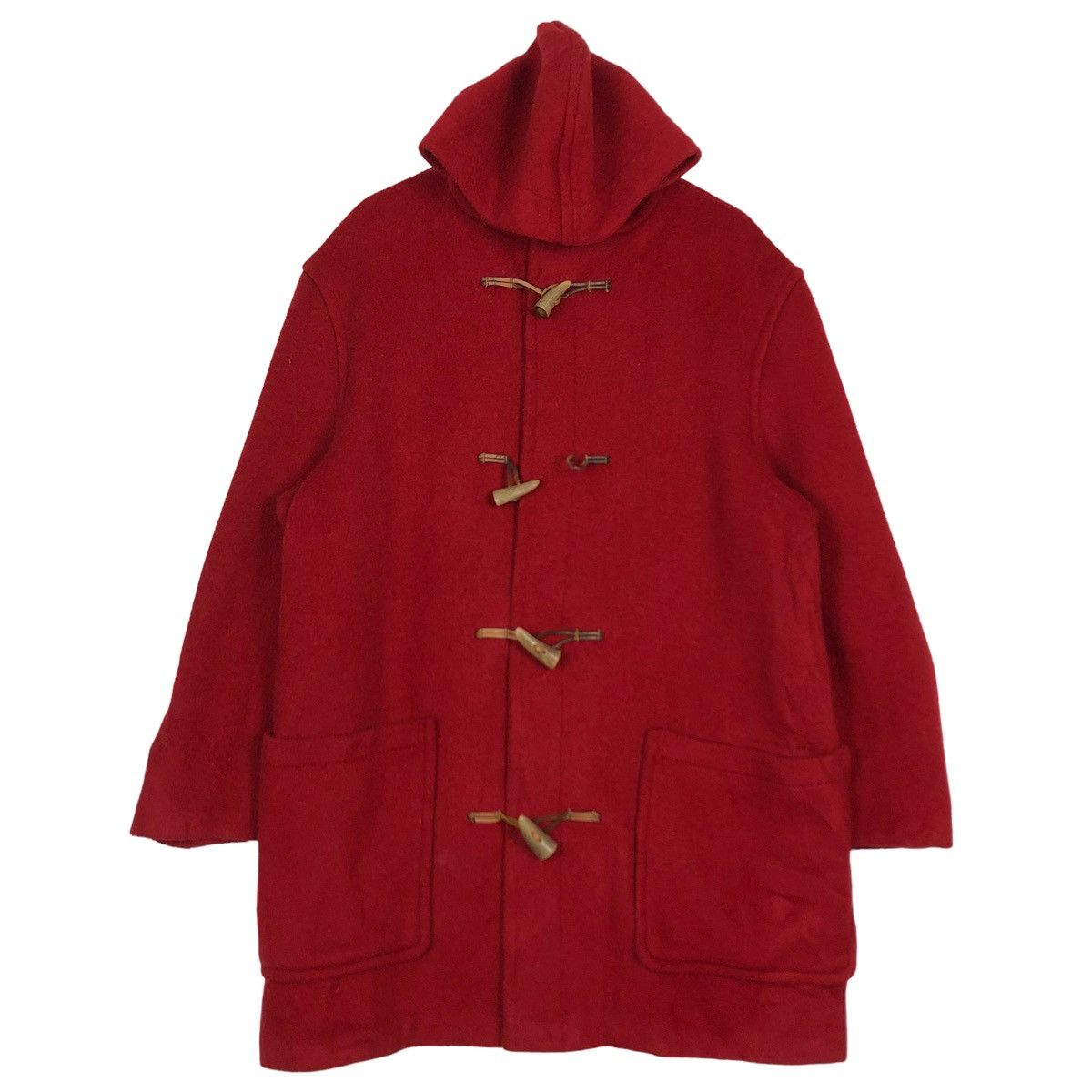 Gloverall 🔥Rich Red - Wool Duffle Coats Jacket Gloveral Made England Size US M / EU 48-50 / 2 - 1 Thumbnail