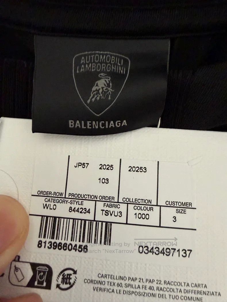Balenciaga Balenciaga Collaboration Jersey Short Sleeve Size US L / EU 52-54 / 3 - 3 Thumbnail