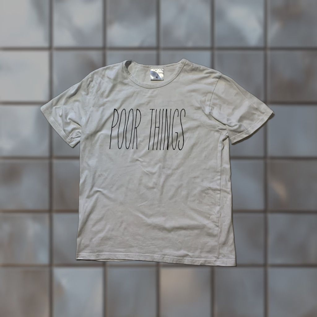 Vintage POOR THINGS Movie Shirt M White 20th Century Studios Male Adults Polite Society Will Destroy You Comedy Fantasy Official Merch Graphic T-Shirt Size US M / EU 48-50 / 2 - 1 Thumbnail
