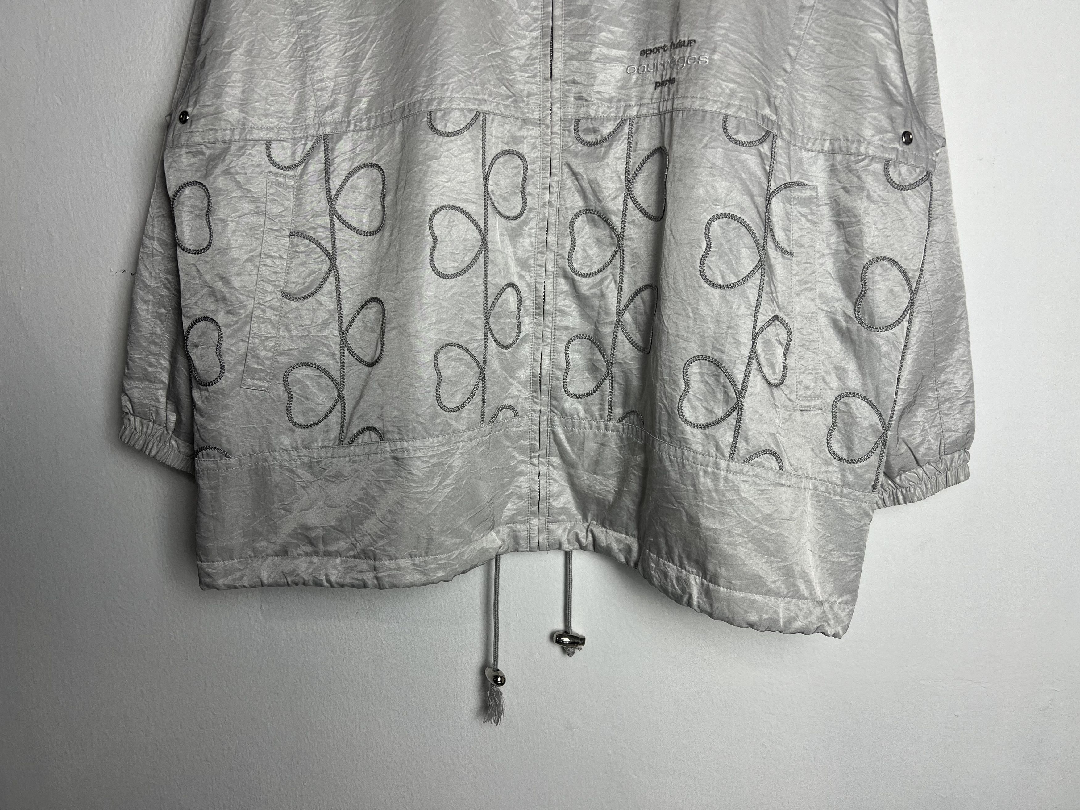 Courreges Vintage Courreges Paris Sport Future Silver Jacket Size US L / EU 52-54 / 3 - 4 Thumbnail
