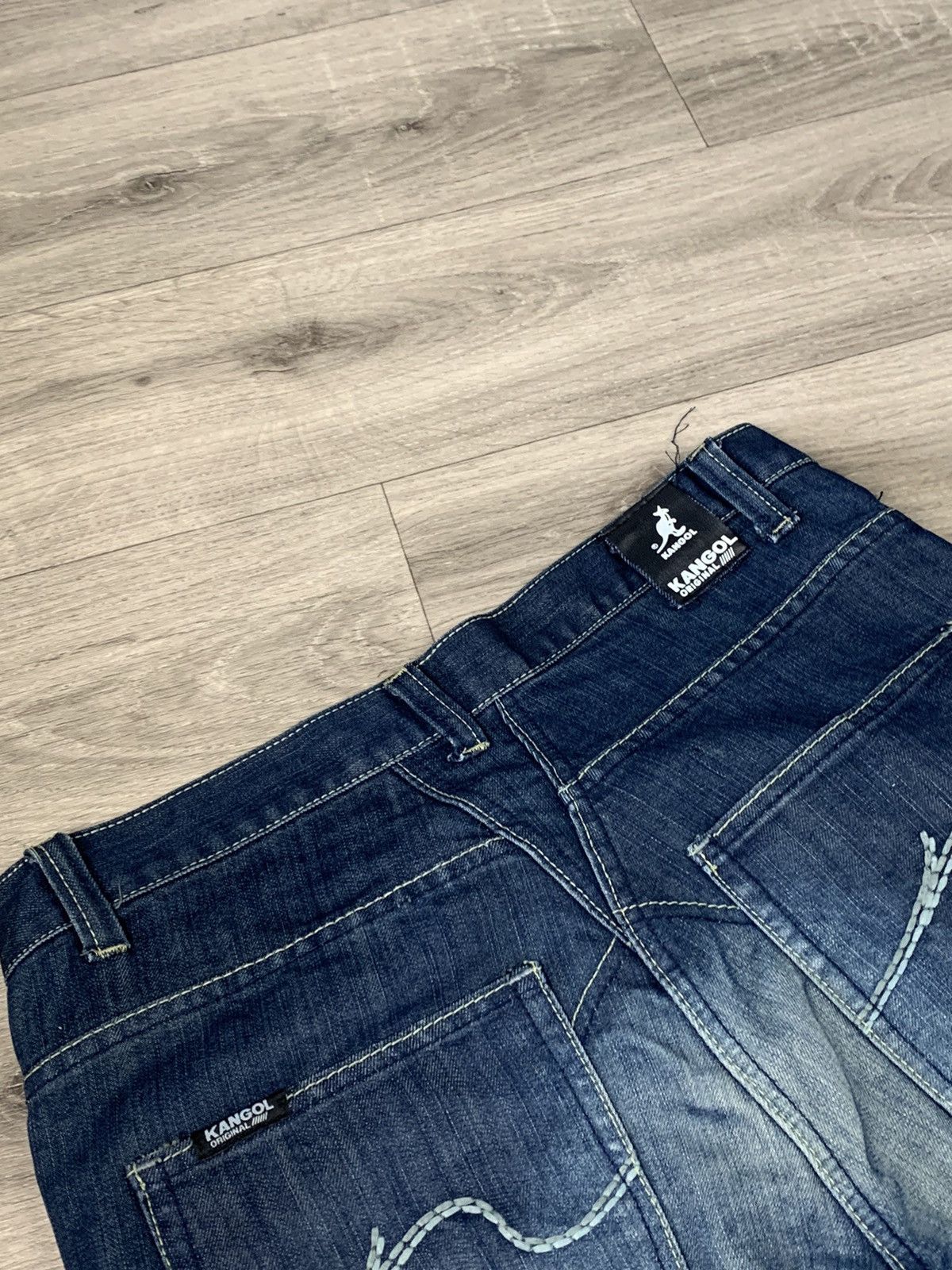 Kangol Vintage Kangol Denim Jeans Double Knee Flared Pants Size 36 Size US 36 / EU 52 - 10 Thumbnail