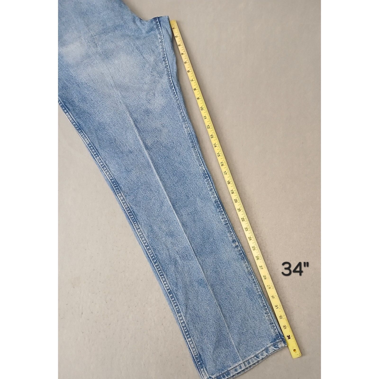 Wrangler Wrangler (40x36) Men's 47 MWZ Regular Fit Blue Denim Jeans Size US 40 / EU 56 - 4 Thumbnail