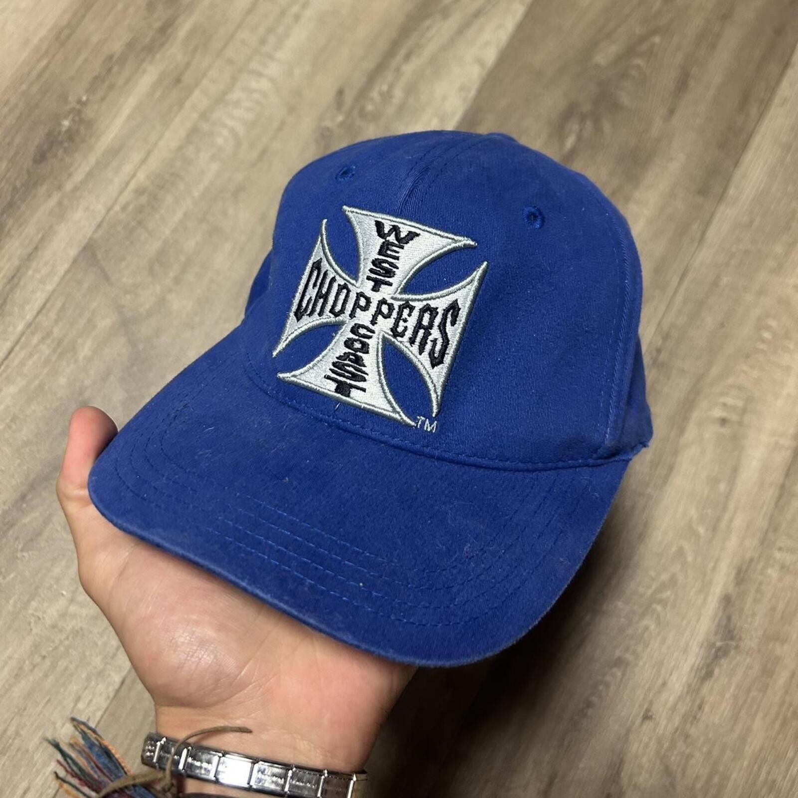 West Coast Choppers West Coast Choppers Men's Blue Hat Size ONE SIZE - 1 Thumbnail