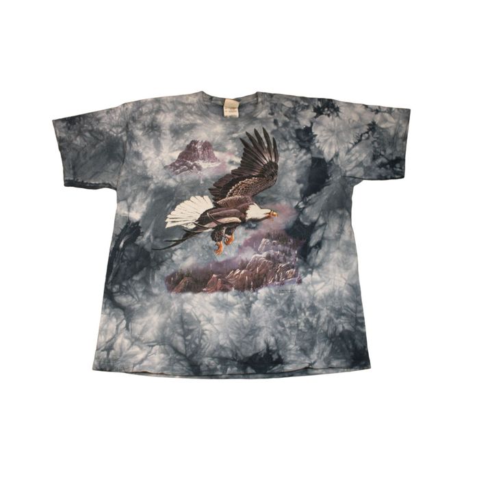 Vintage Vintage 90's Bald Eagle Flying Nature T-shirt | Grailed