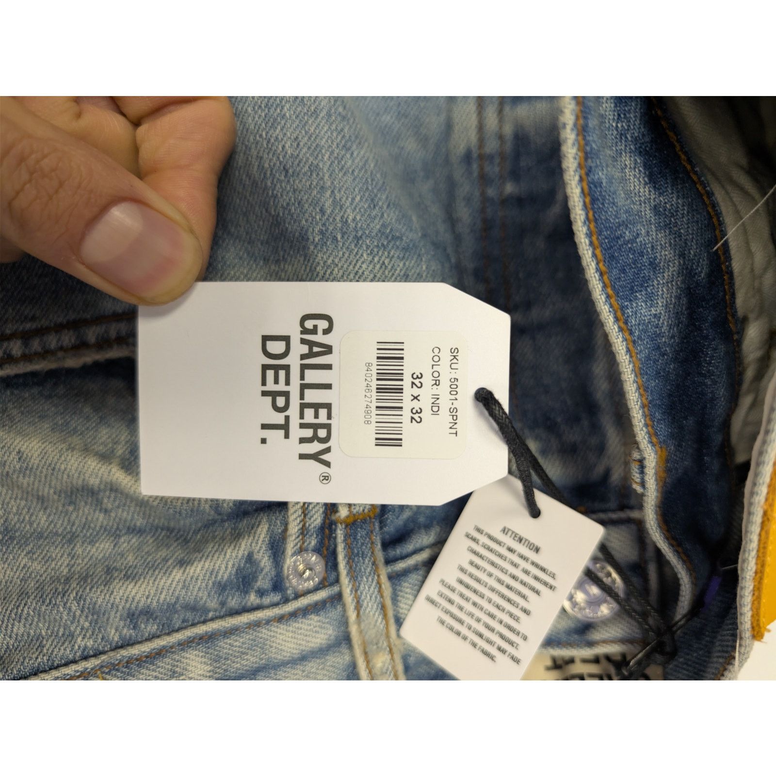 Gallery Dept. o1rshd1 Size: 32W x 32L / Levi's 501 Distressed Denim Jeans Size US 32 / EU 48 - 22 Thumbnail