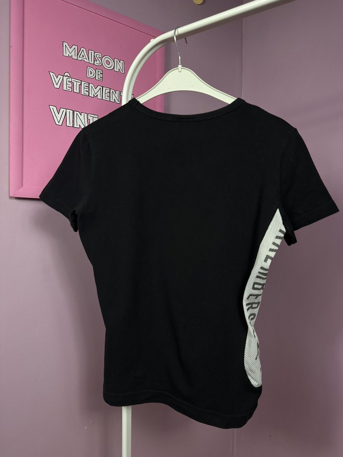 Dirk Bikkembergs Bikkembergs Logo Pattern Cotton T Shirt Crop Mesh Stretch Size US M / EU 48-50 / 2 - 15 Thumbnail