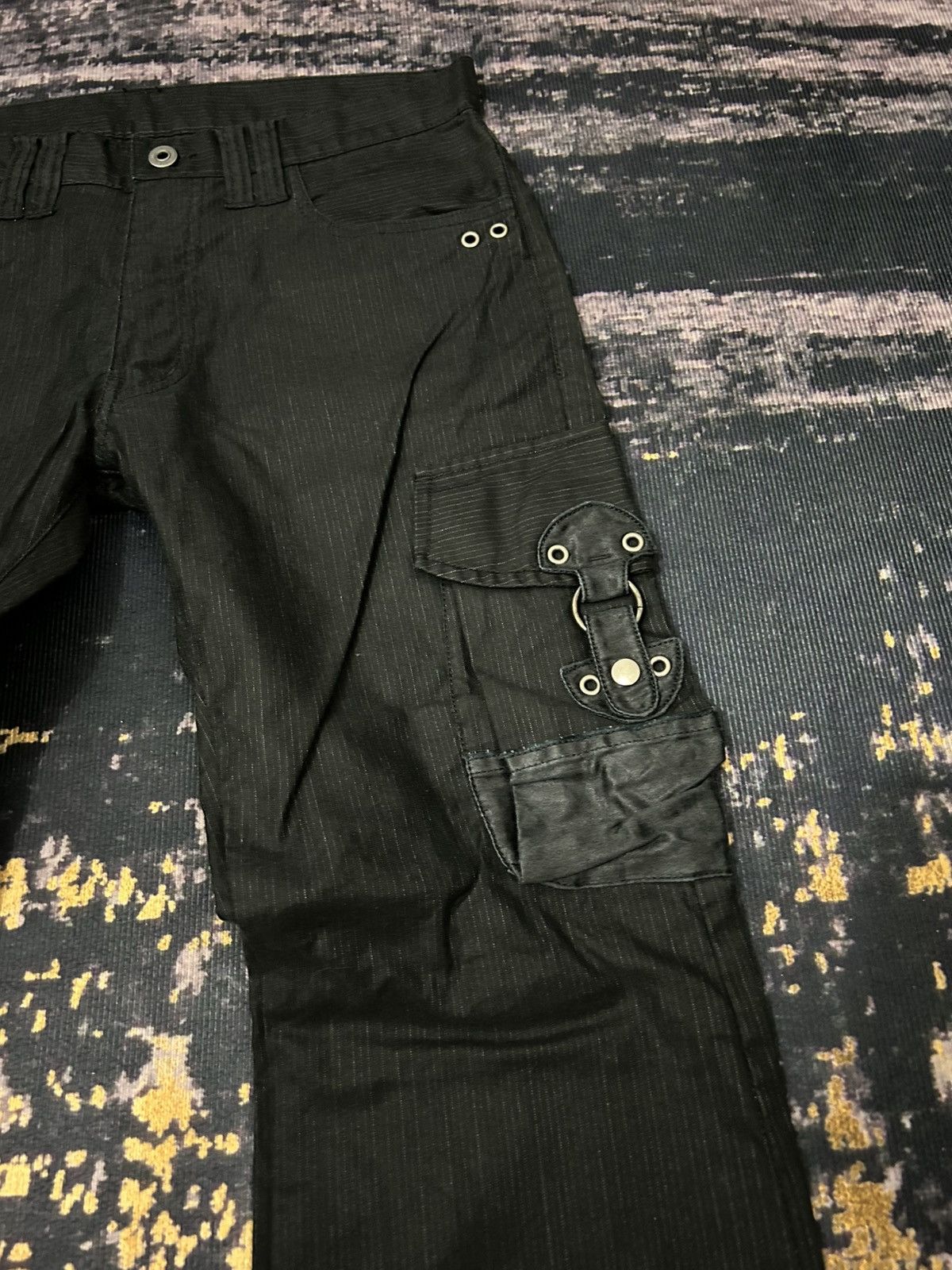 Beauty Beast Edge Rupert Difference Cargo Herringbone Flare Pants Size US 31 - 8 Thumbnail