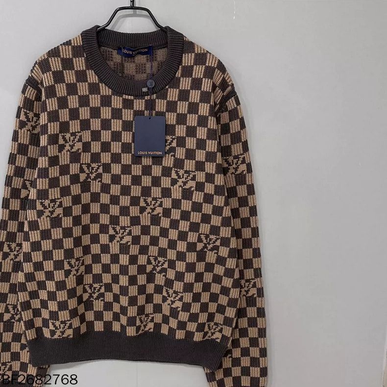 Louis Vuitton Louis Vuitton checkered knit sweater-2508 Size US XL / EU 56 / 4 - 2 Thumbnail
