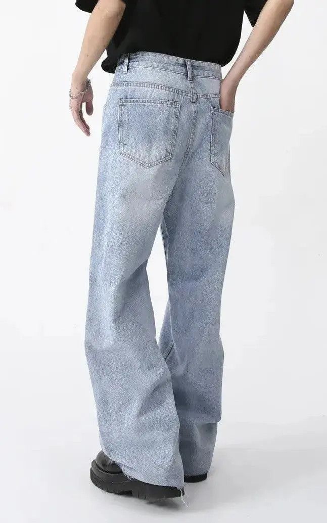 Japanese Brand Retro Thin Casual Wide Leg Blue Jean Size US 32 / EU 48 - 5 Thumbnail