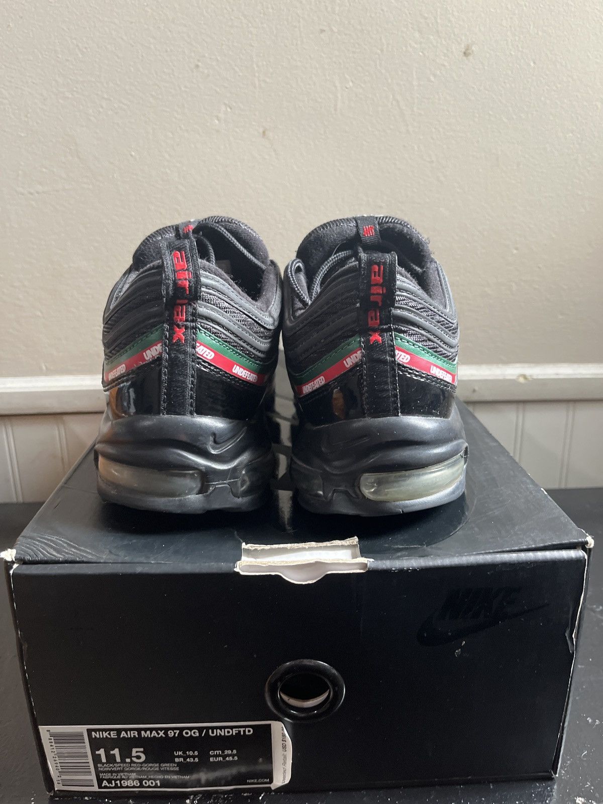 Nike × Undefeated Nik Air Max 97 OG x Undefeated Size US 11.5 / EU 44-45 - 4 Thumbnail