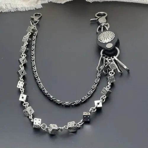 Japanese Brand Fujisawa x Man Dice and Tribe Jean Motor Rock Wallet Chain Size ONE SIZE - 6 Thumbnail