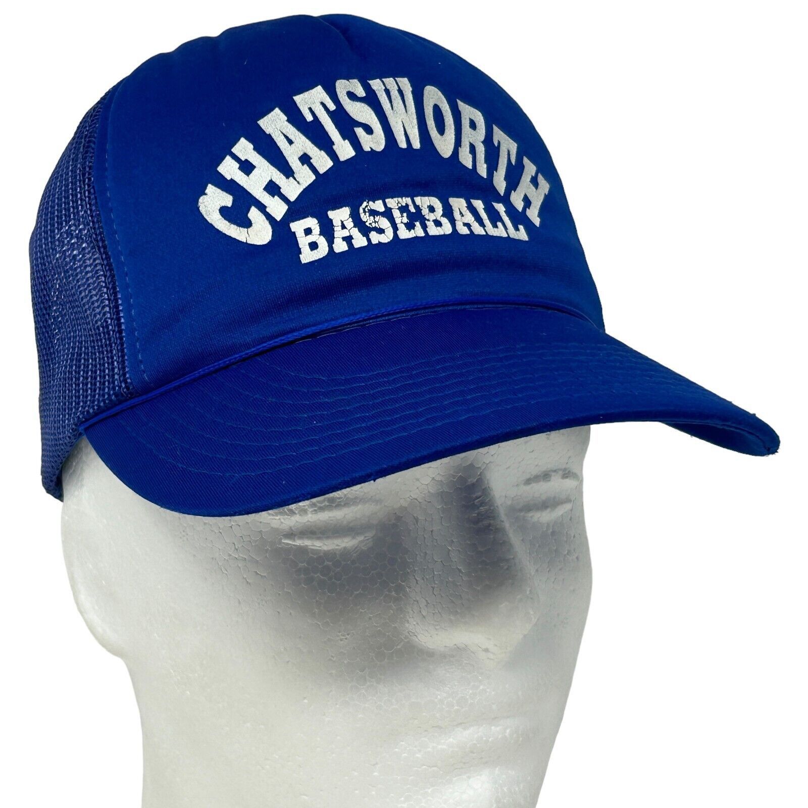 Vintage Vintage Chatsworth Baseball Trucker Hat Cap 80s Blue Size ONE SIZE - 1 Thumbnail