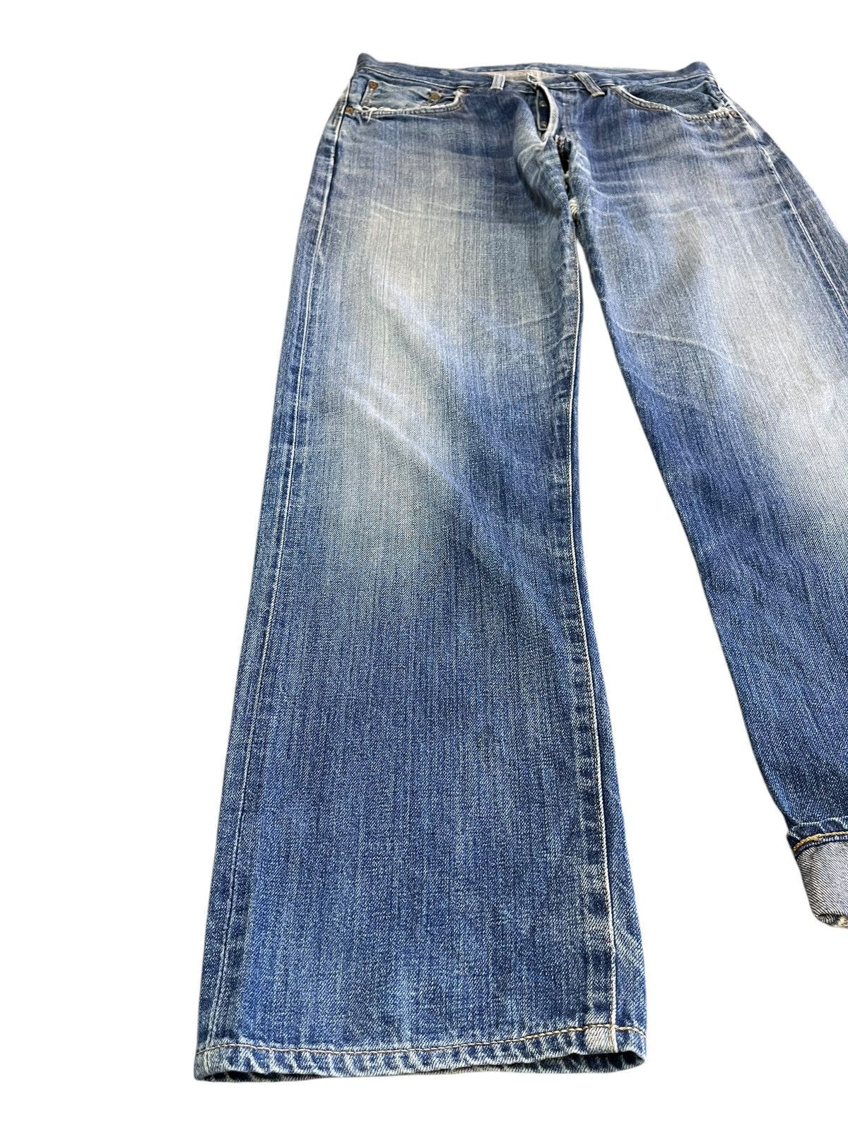 Beauty Beast Vintage Edwin 505SXX Selvedge Button Fly Denim Size US 33 - 3 Thumbnail