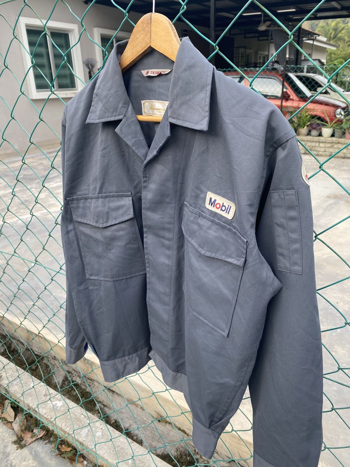 Uniform Wares Vintage Mobil uniform worker jacket by daimaru tokyo Size US L / EU 52-54 / 3 - 3 Thumbnail
