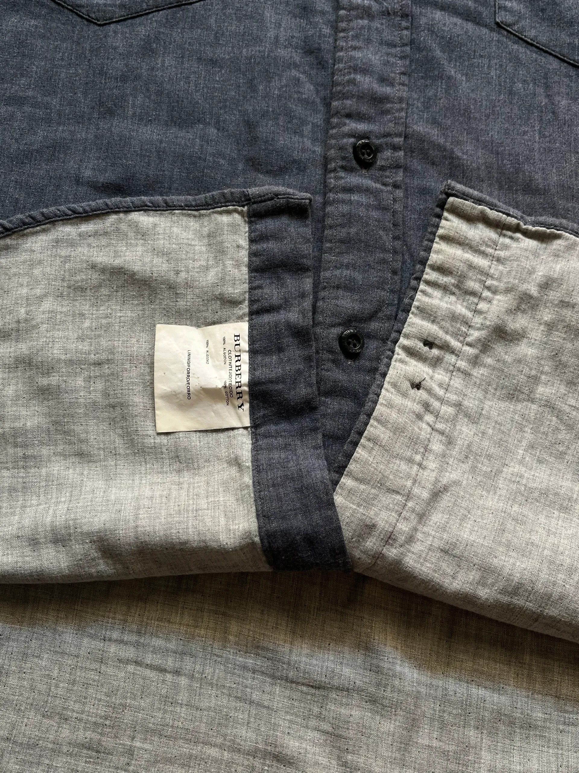 Burberry Burberry London Sz XL Shirts Grey Size US XL / EU 56 / 4 - 5 Thumbnail