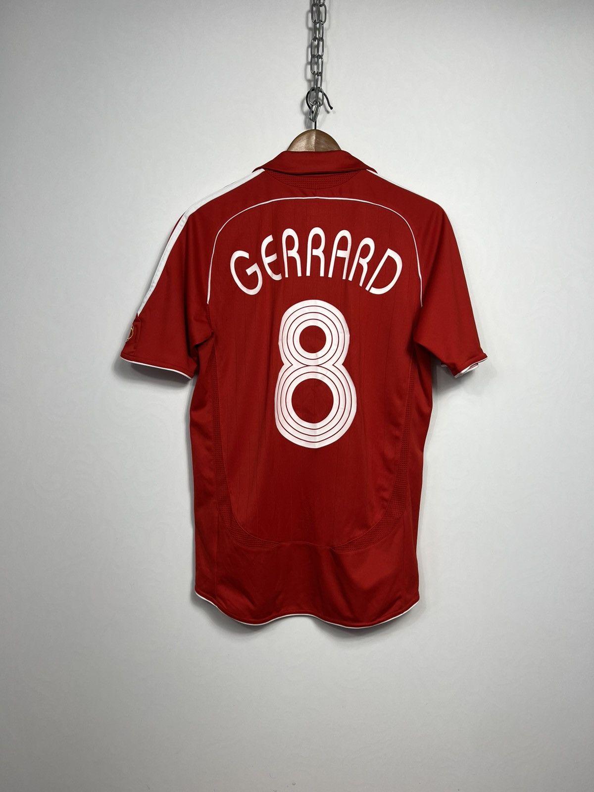 Adidas #8 Gerrard Adidas Liverpool 2006 Home Soccer Jersey T-shirt Size US M / EU 48-50 / 2 - 1 Thumbnail