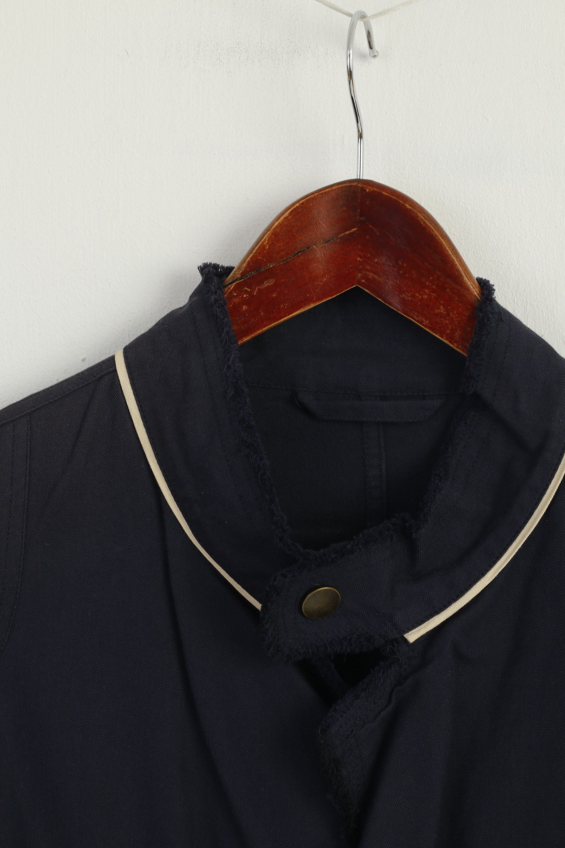 Pierre Cardin Pierre Cardin Paris Men 50 40 Blazer Navy Cotton 9634 Size 40R - 3 Thumbnail