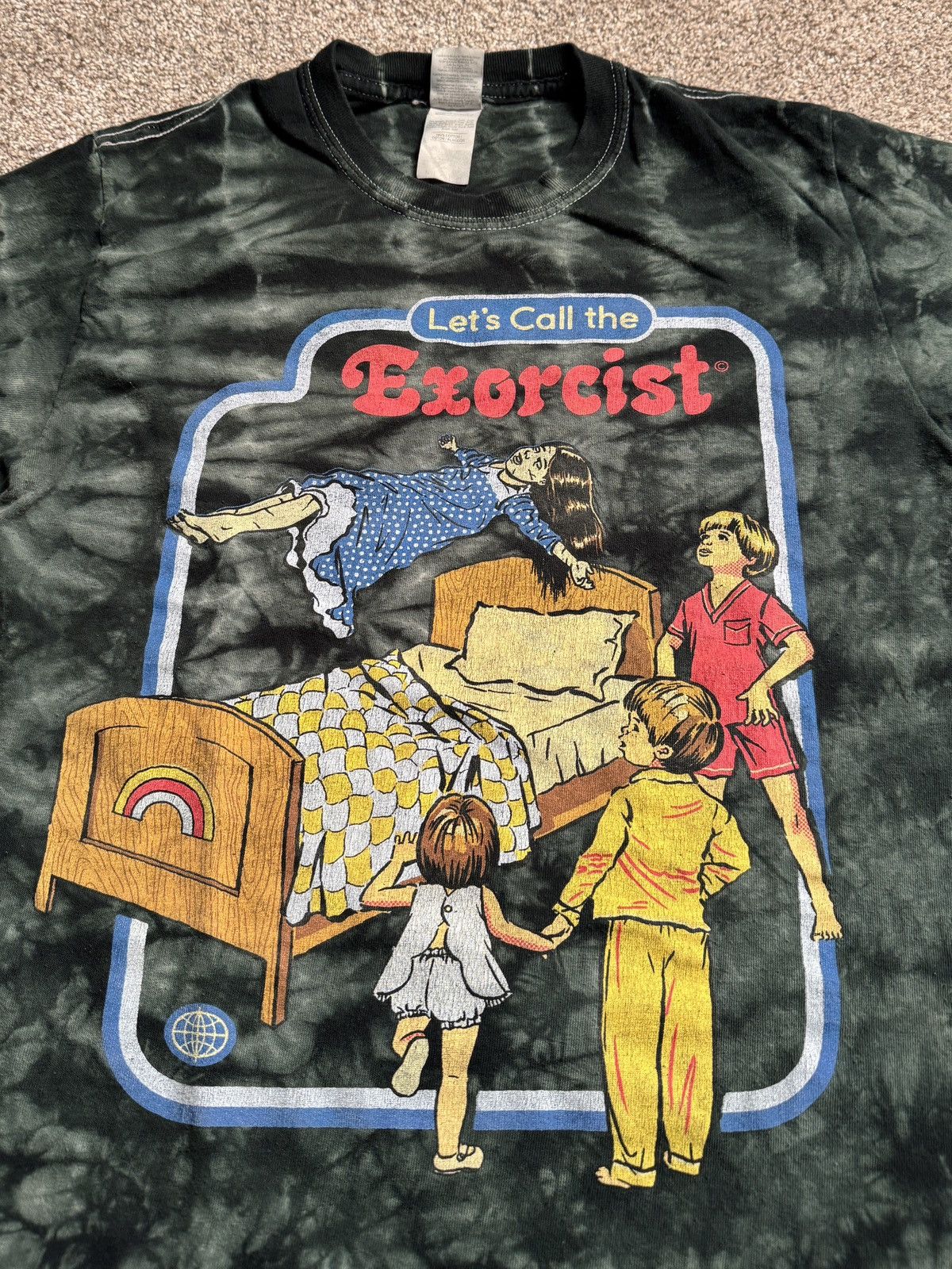 Other GREEN GILDAN TIE DYE “EXORCIST”GRAPHIC TEE Size S / US 4 / IT 40 - 2 Thumbnail