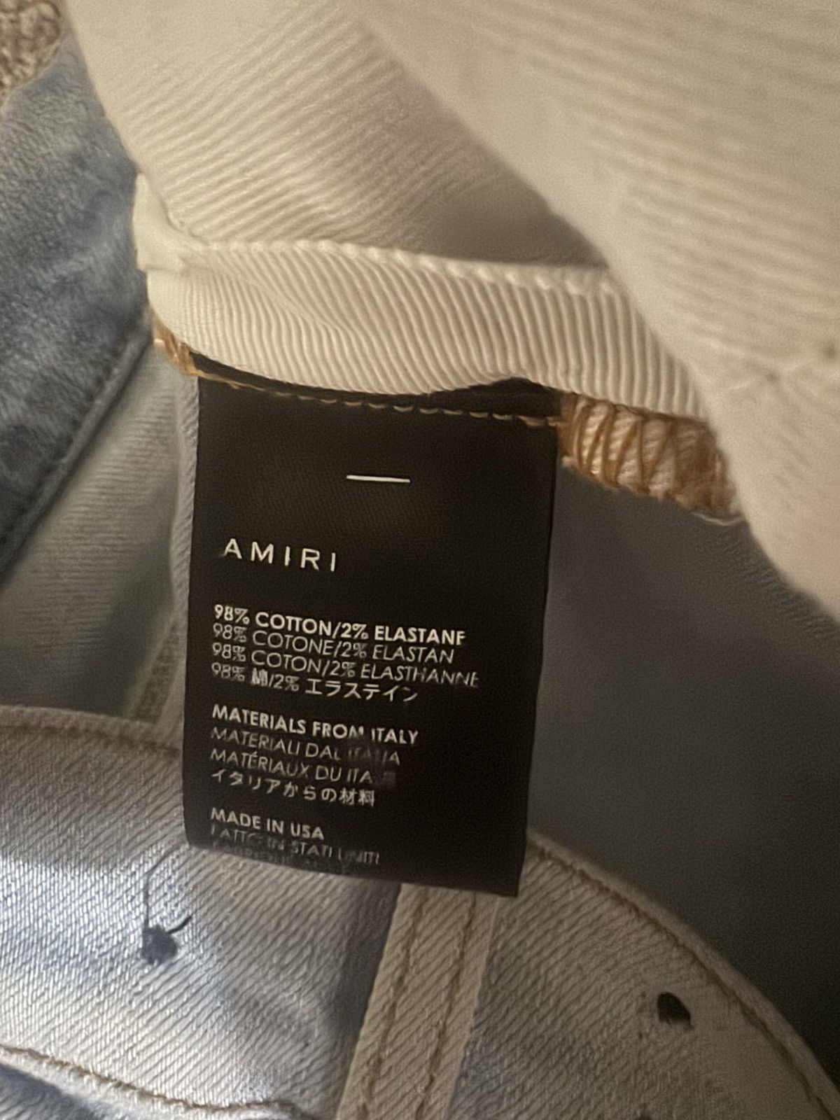 Amiri Light blue Amiri Jeans size 32 Amiri on side Size US 32 / EU 48 - 7 Thumbnail