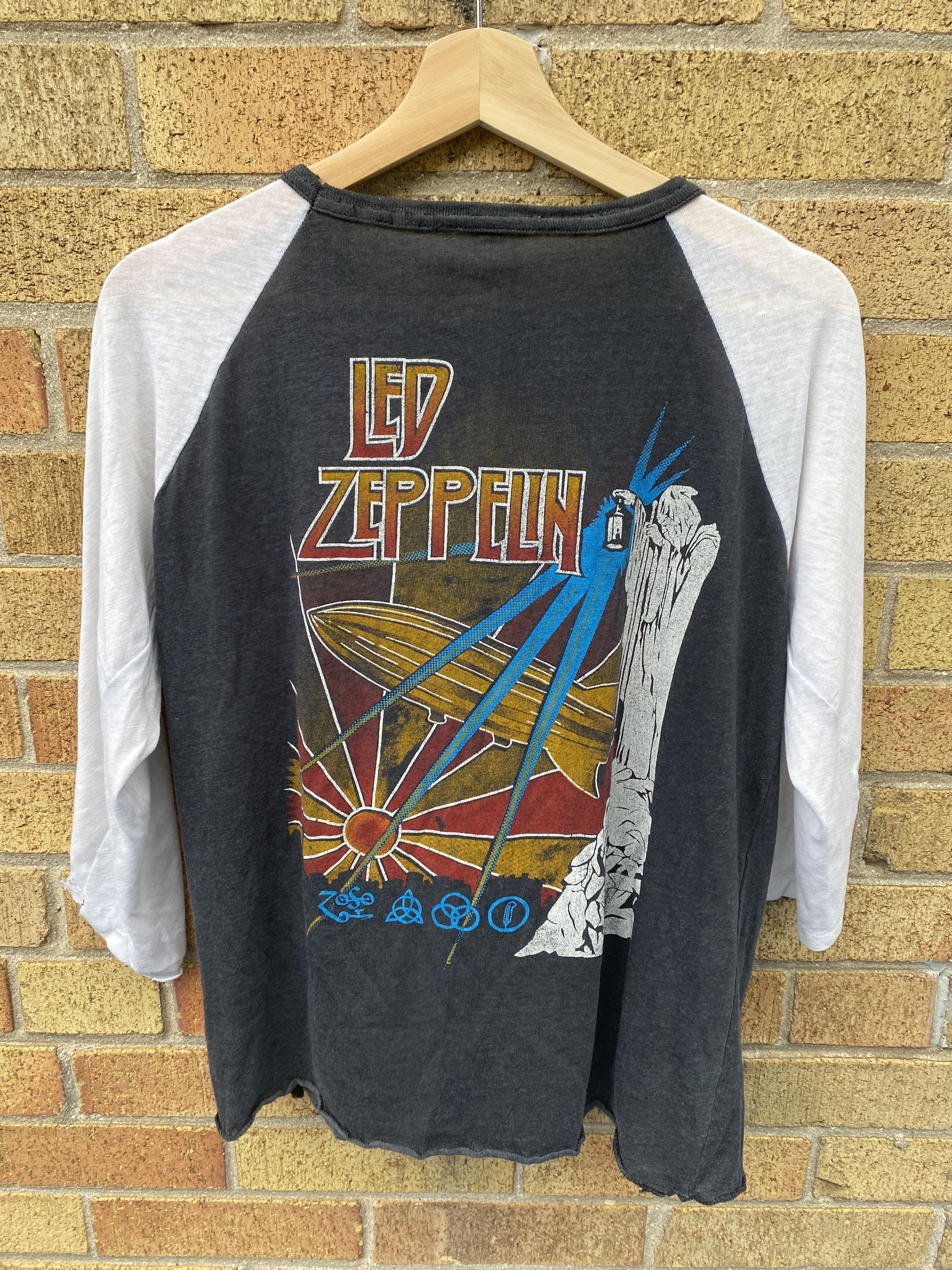 Led Zeppelin × Vintage TRUE Vintage 1977 Led Zeppelin Stairway To Heaven T Shirt Size US M / EU 48-50 / 2 - 2 Thumbnail