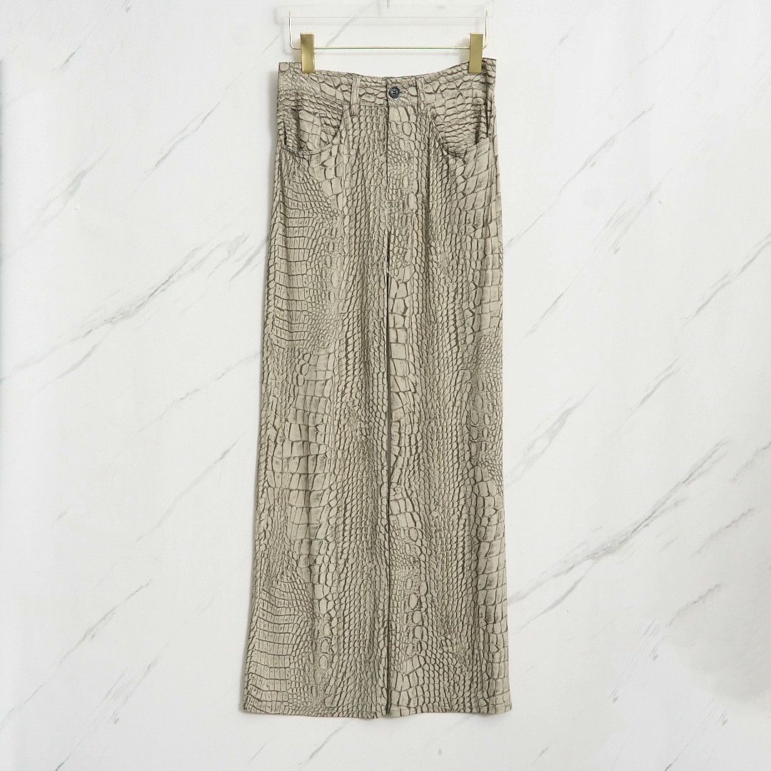 Acne Studios Acne Studios Unisex Crocodile Print Casual Pants Size US 34 / EU 50 - 1 Thumbnail