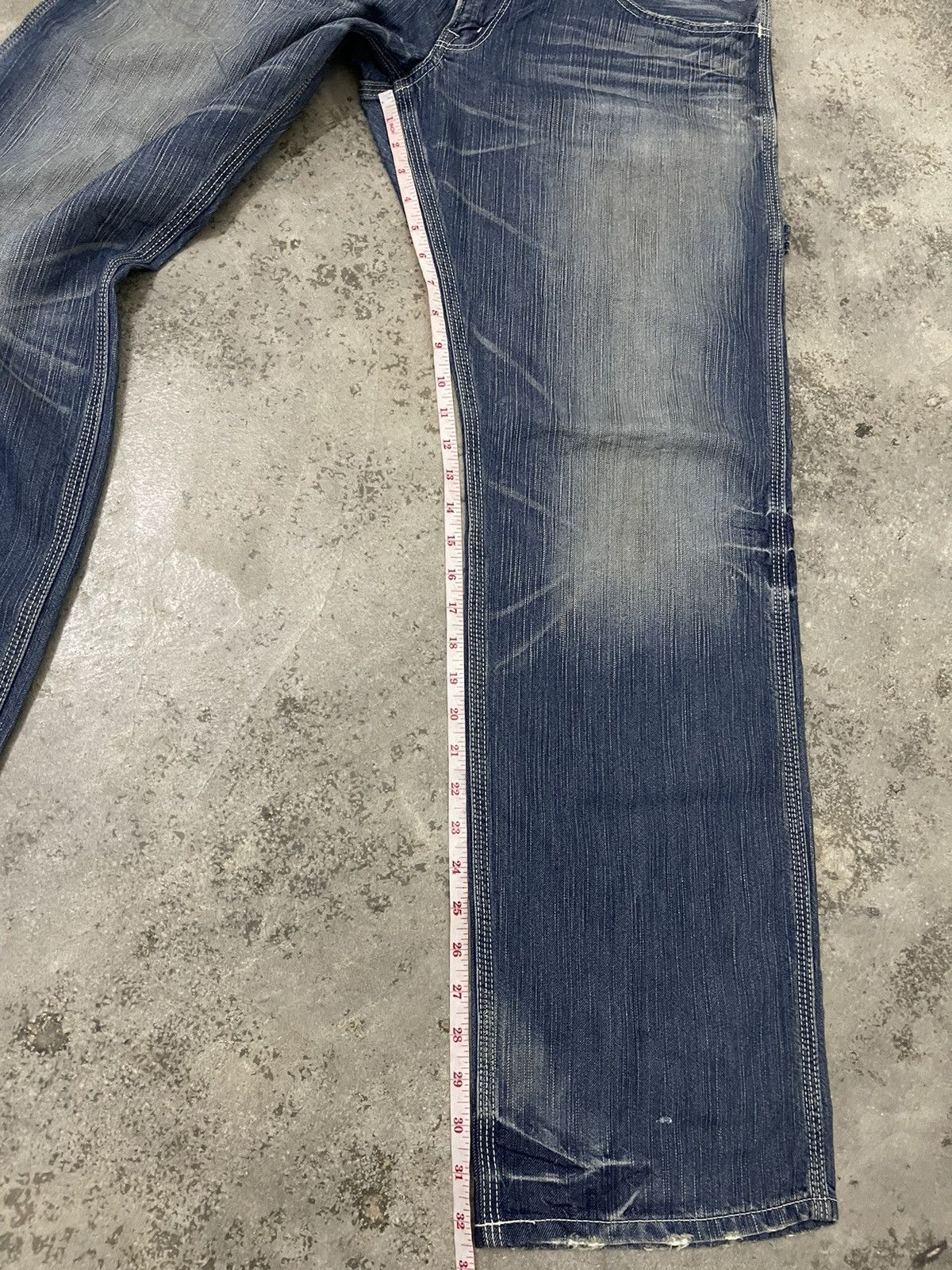 Edwin Edwin 503 Blue Trip Buckle Back Denim Size US 34 / EU 50 - 21 Thumbnail