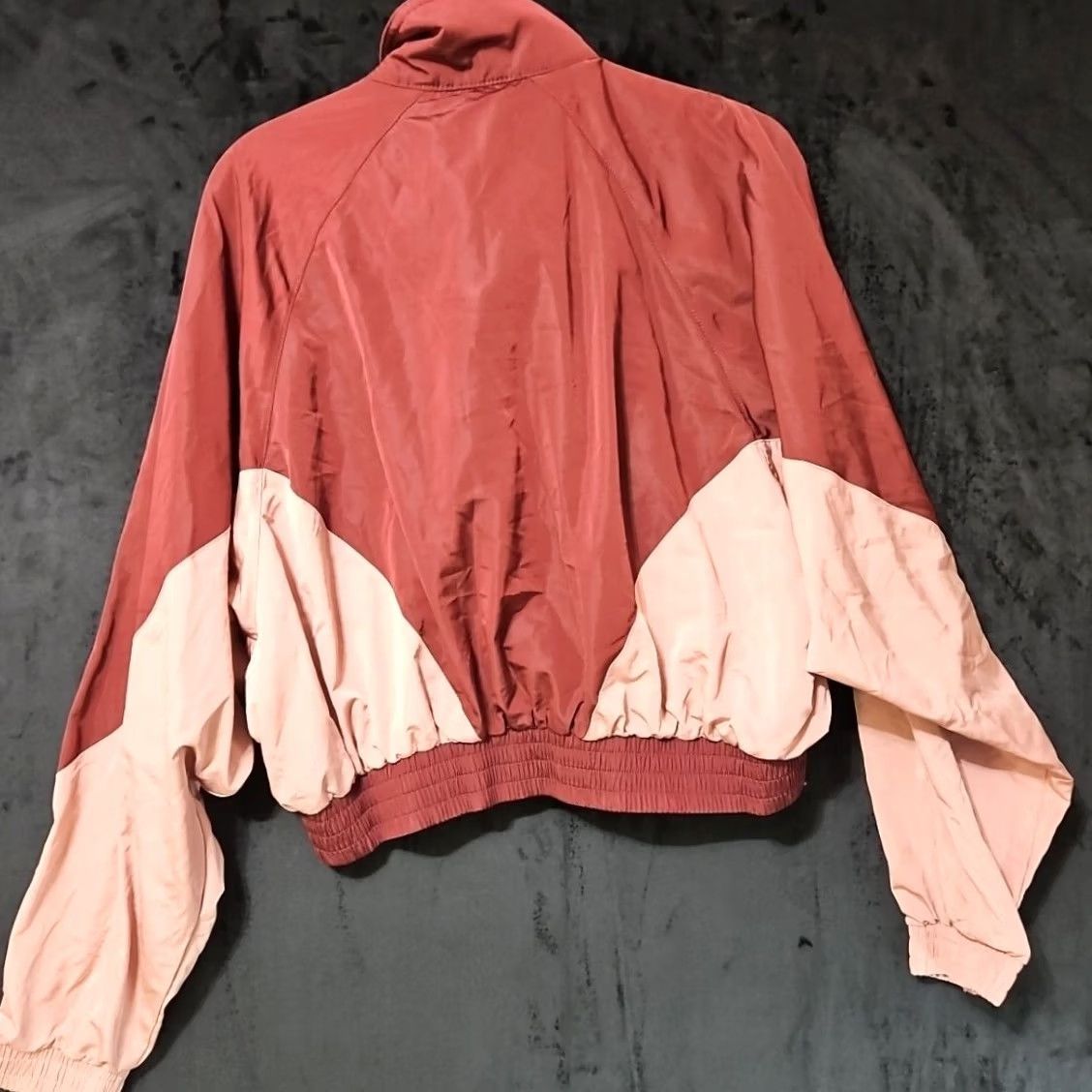 Vintage Love Tree Windbreaker Womens Adult Small Maroon Pink Crop Pullover Size M / US 6-8 / IT 42-44 - 3 Thumbnail