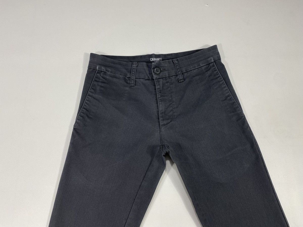 Carhartt 🔥LASTDROP🔥 Carhartt WIP Sid Pants Slim Grey Classic Chino Size US 27 - 9 Thumbnail