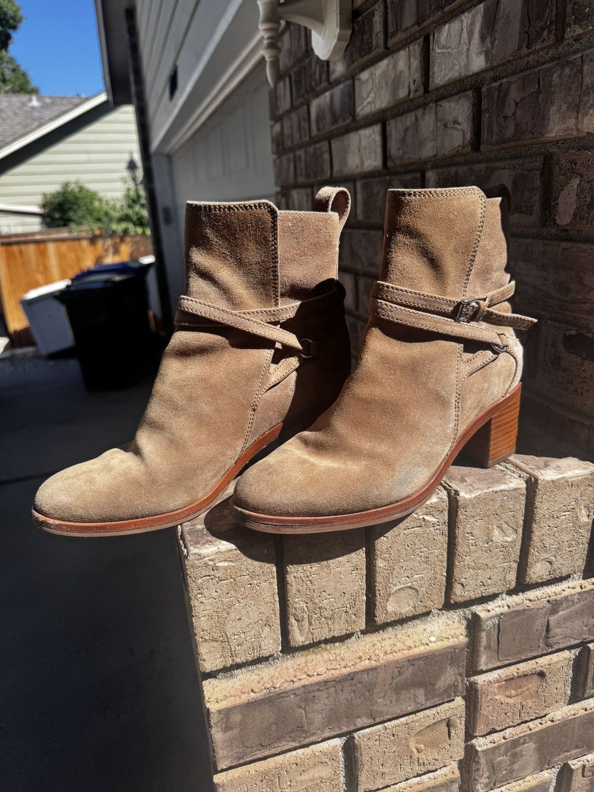Rag & Bone Rag & Bone Suede Newbury Ankle Boots - Size 38.5 (US 8) Size US 8.5 / IT 38.5 - 3 Thumbnail