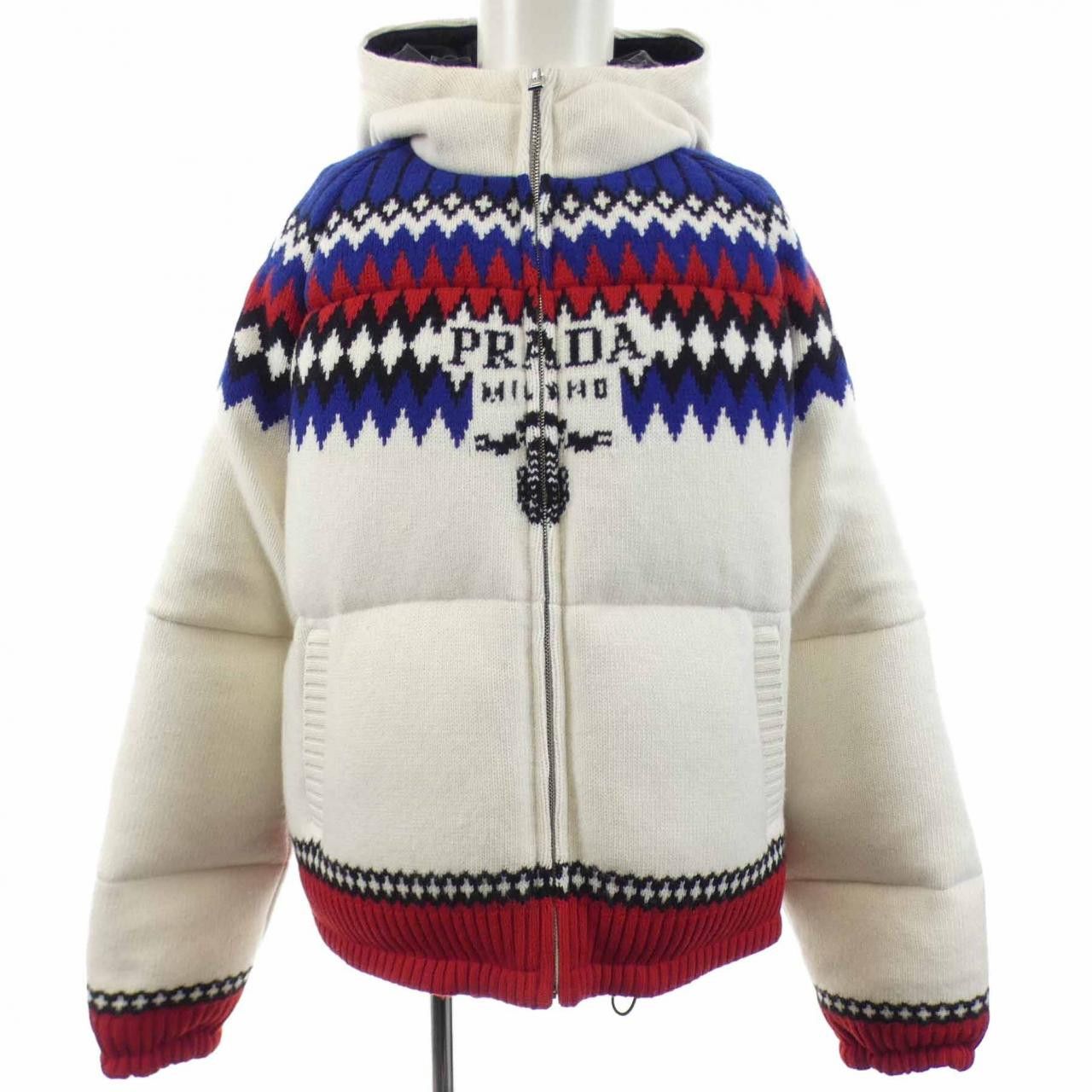 Prada Prada Prada Cashmere Blend Down Jacket Textile Outerwear SGC018S2121008 DUTY FREE for USA Size ONE SIZE - 1 Thumbnail