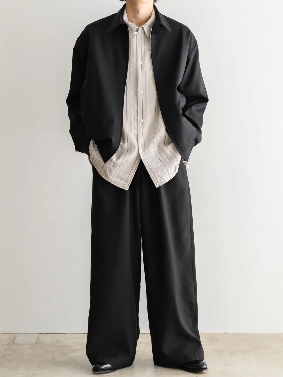 Other Nonnotte draping wool gab bomber jacket size 5 Size US L / EU 52-54 / 3 - 2 Thumbnail