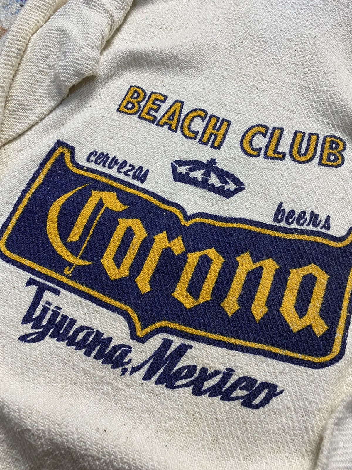 Vintage Vtg Corona Beach Club Tijuana Mexico Rucksack Hoodie Size US M / EU 48-50 / 2 - 7 Thumbnail